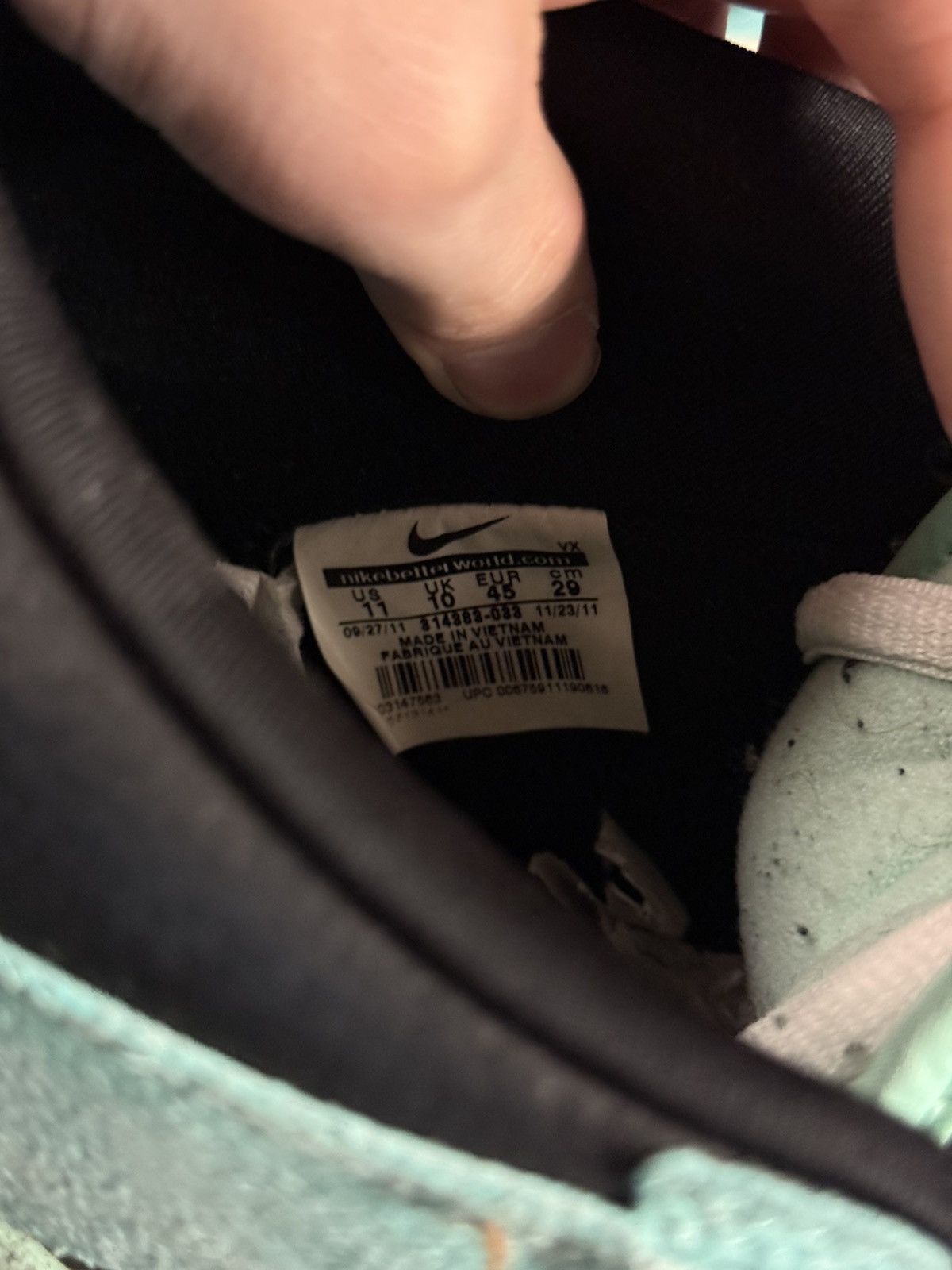 Nike Size 11 - Nike SB Dunk Mid Pro Sea Crystal 314383-033 Size US 11 / EU 44 - 13 Thumbnail