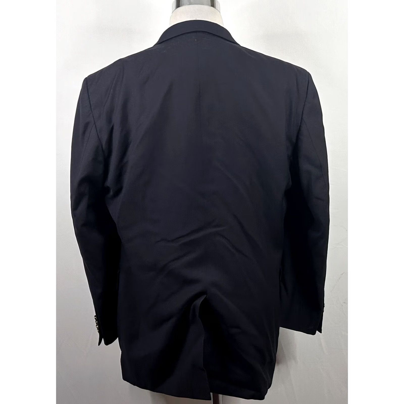 Jos. A. Bank Jos A Bank Blazer 44L Wool Dark Navy Blue Two Button Lined Vented Men Regular Jacket Blazer 2 Piece 100% Wool Notch Lapel Mens Size 44R - 6 Thumbnail