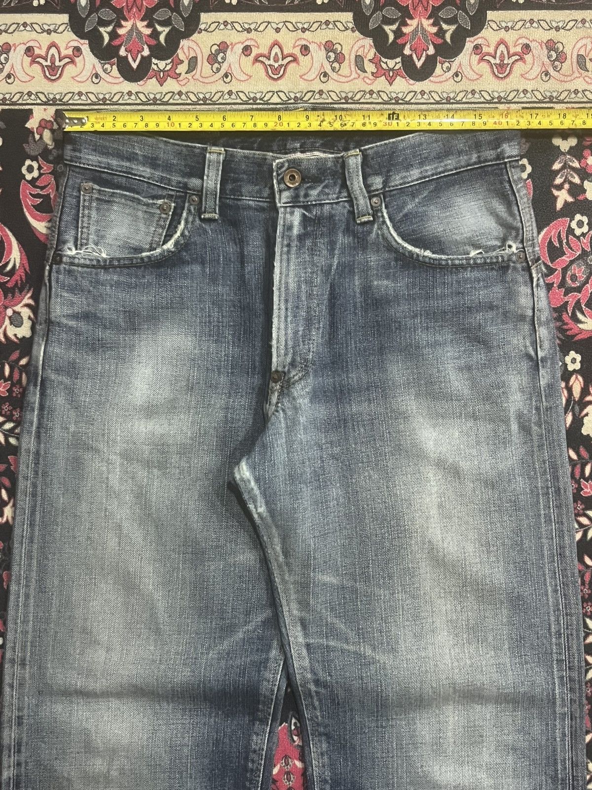 Vintage Vintage Japanese Brand Edwin 505 Half Selvedge Blue Jeans Size US 32 / EU 48 - 16 Thumbnail
