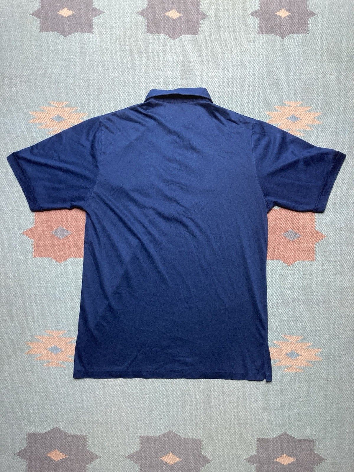 Vintage Vtg 80s polo shirt Bordeaux golf classic navy blue medium Size US M / EU 48-50 / 2 - 4 Thumbnail