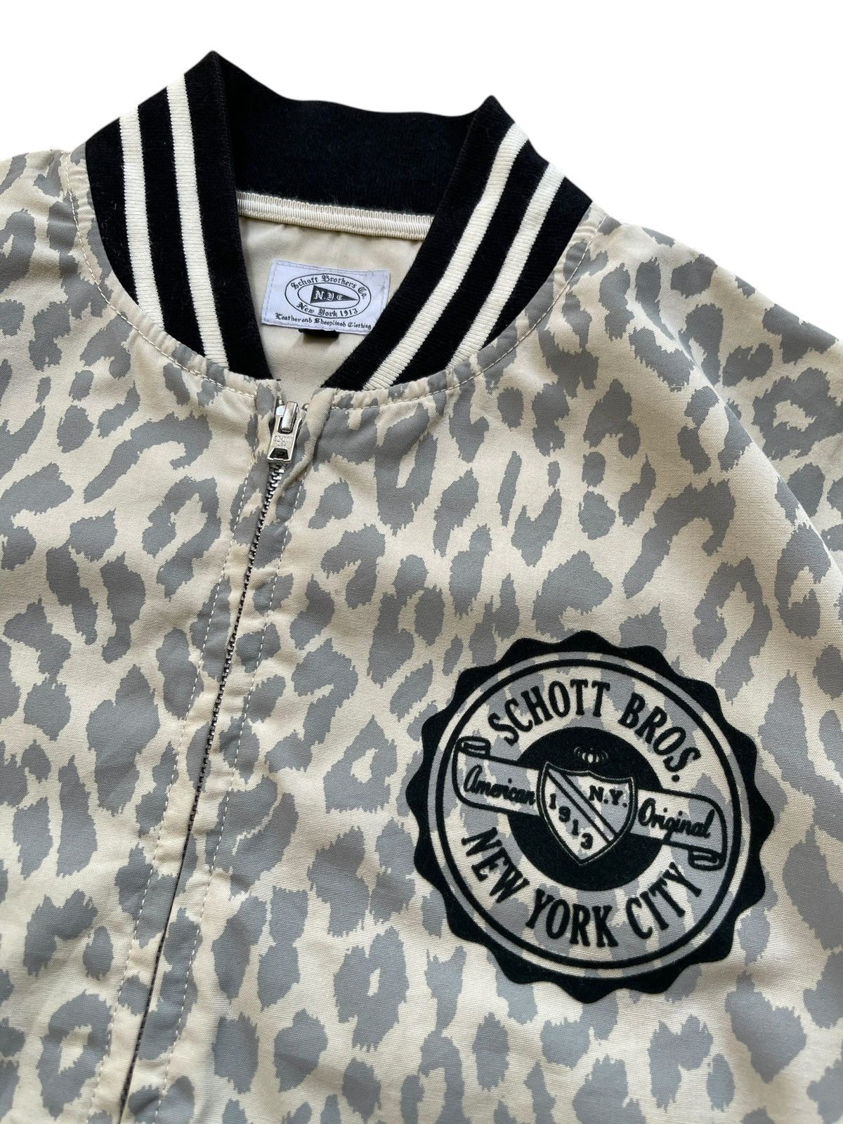Schott Schott N.Y.C Leopard Printed Jacket Size US L / EU 52-54 / 3 - 4 Thumbnail