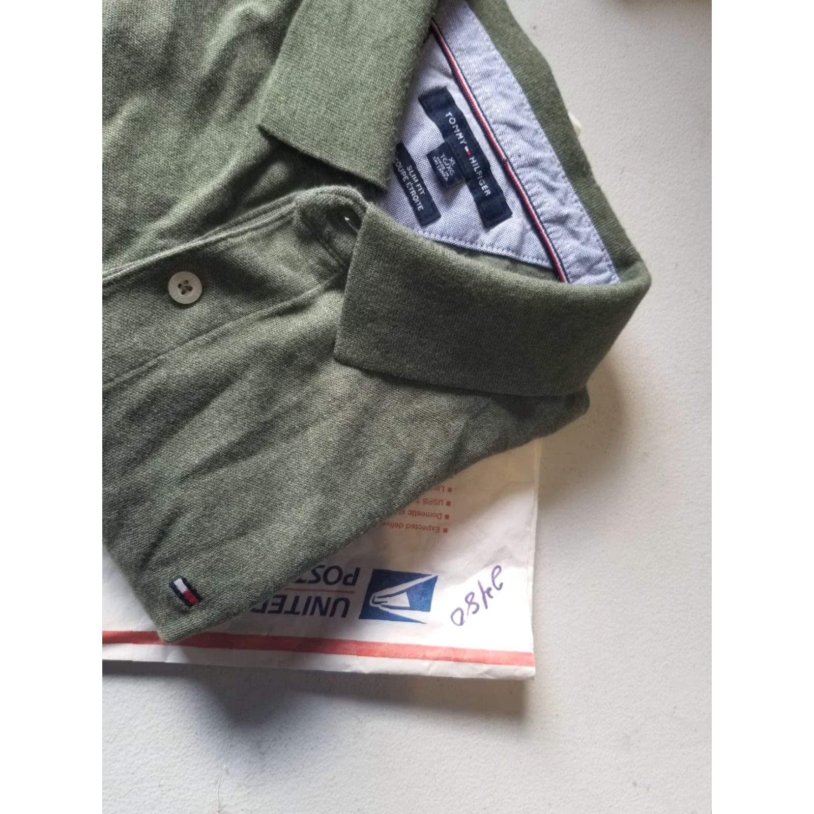 Tommy Hilfiger Tommy Hilfiger Polo Shirt Short Sleeve Collared XL Slim Fit Green See measurements Mens Polo Shirt XL Slim Fit Green Size US XL / EU 56 / 4 - 7 Thumbnail