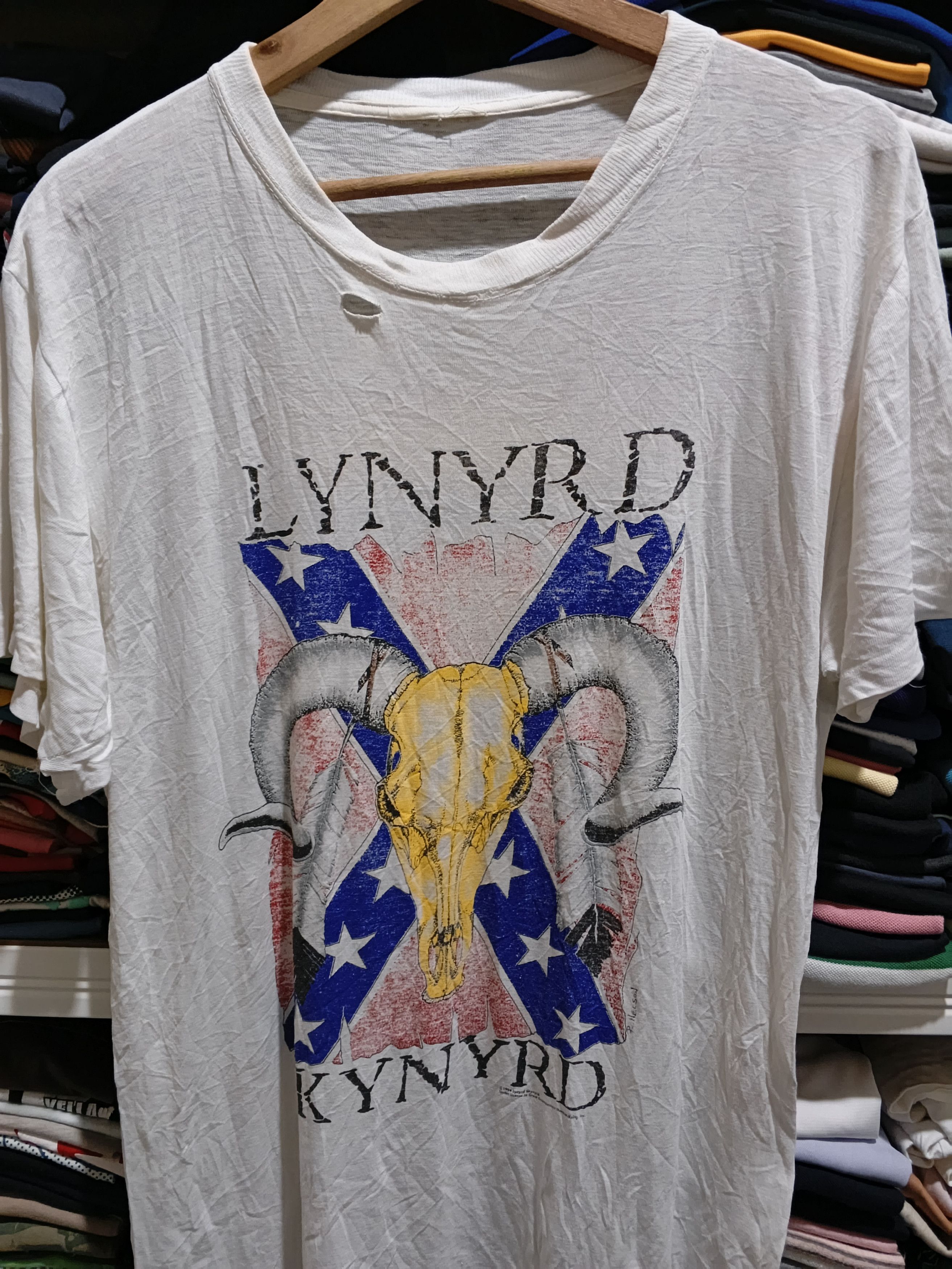 Band Tees Vintage Lynyrd Skynyrd Endangered Species Tour 1994 Size US L / EU 52-54 / 3 - 2 Thumbnail