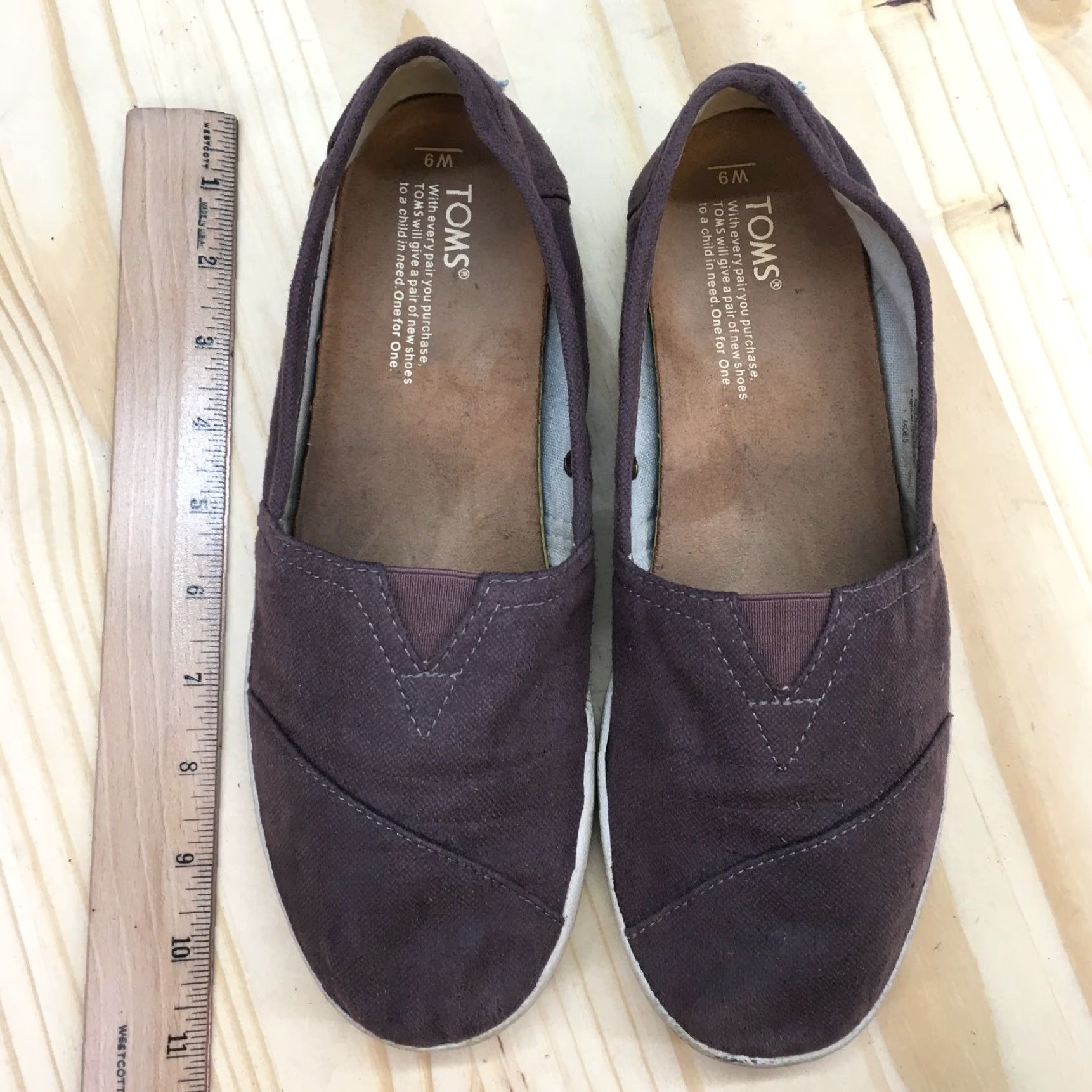 Toms TOMS Shoes Womens 9 Casual Slip-On Flats Comfort Purple Fabric Low Top Size M / US 6-8 / IT 42-44 - 6 Thumbnail