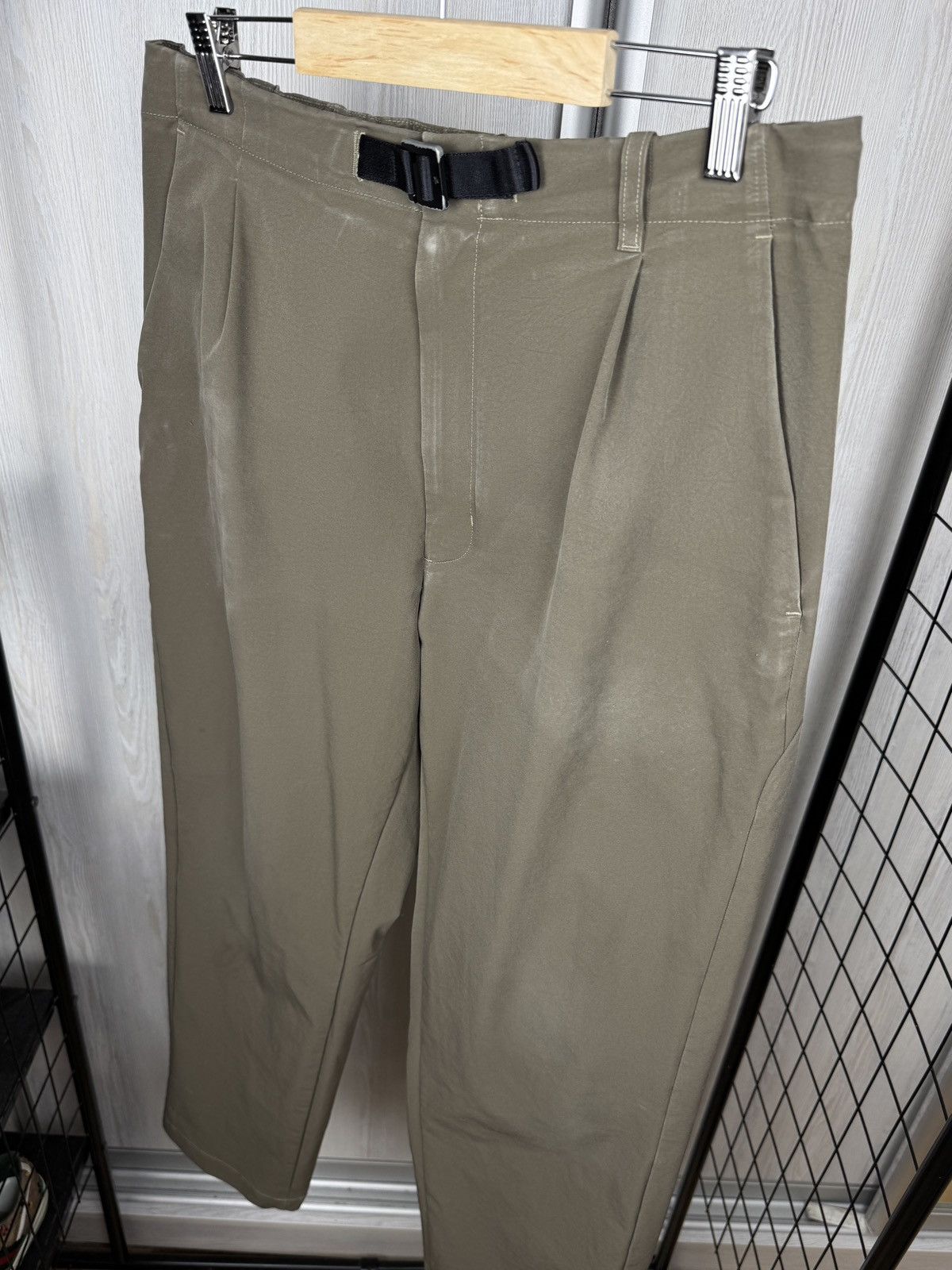Goldwin Goldwin Double Cloth Stretch Pants Medium Olive Technical Size US 34 / EU 50 - 6 Thumbnail
