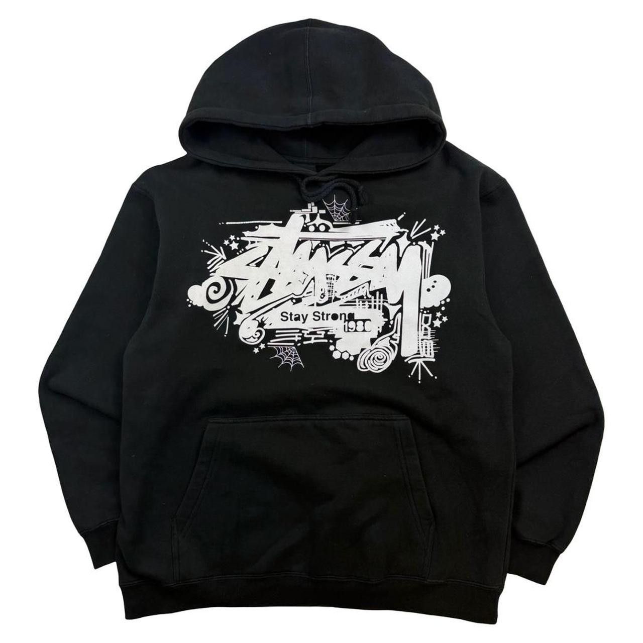 Stussy Vintage Stussy “stay strong 1980” Pullover Hoodie - Medium Size US M / EU 48-50 / 2 - 1 Thumbnail