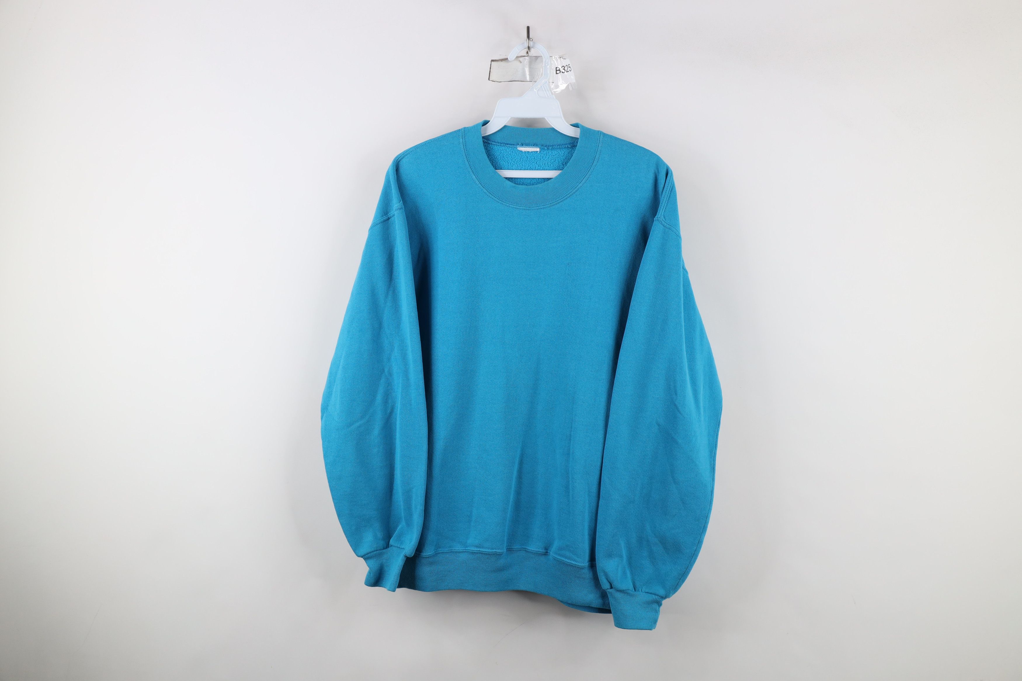 Vintage Vintage 90s Streetwear Crewneck Sweatshirt Electric Blue Size US M / EU 48-50 / 2 - 1 Thumbnail