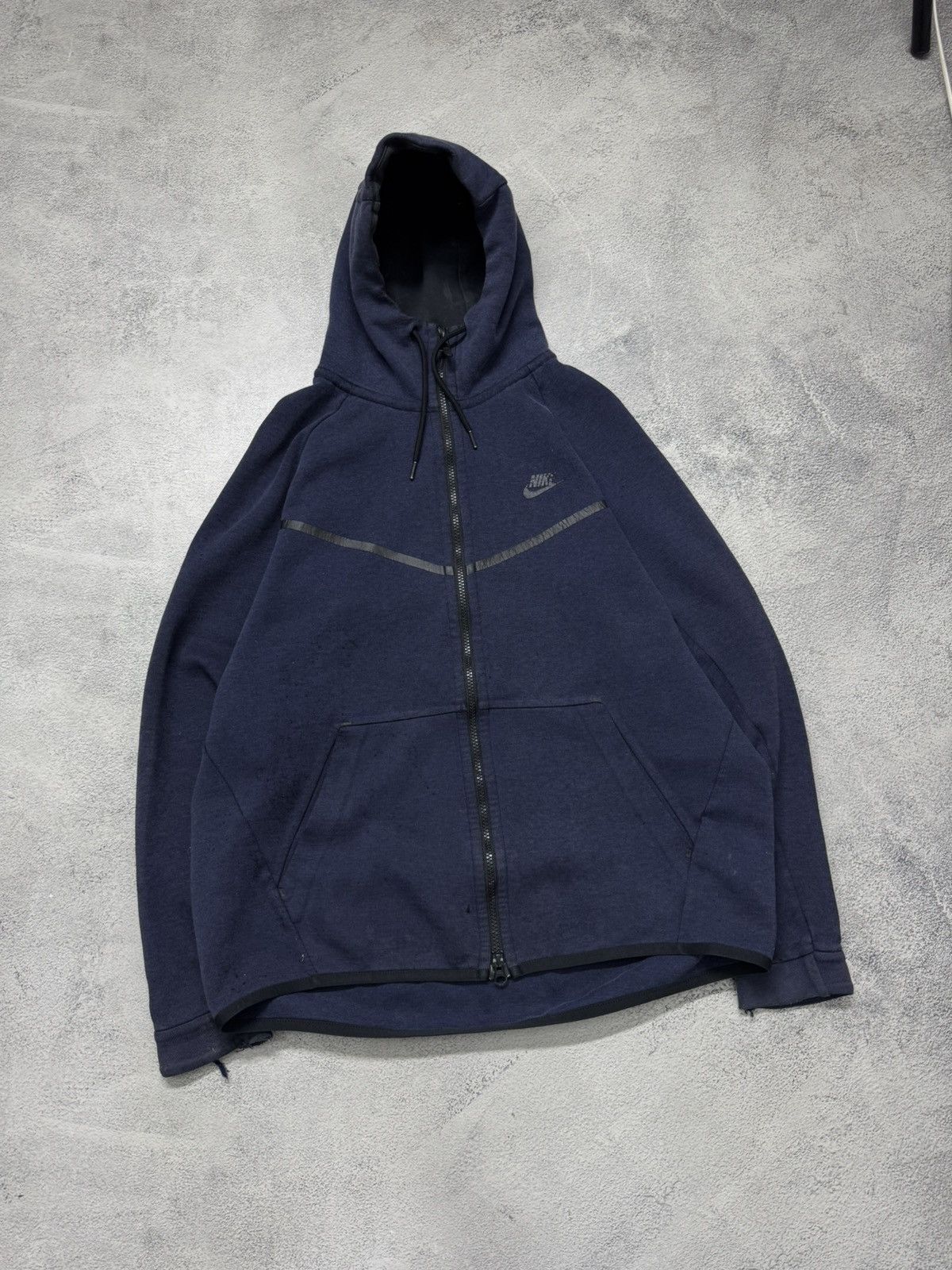 Nike Vintage Y2k Faded 🔥 Nike Zip Hoodie Tech Fleece 00’s Size US L / EU 52-54 / 3 - 5 Thumbnail