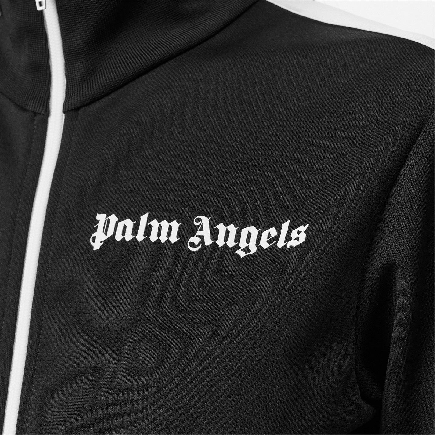 Palm Angels o1g2r1mq0325 Classic Track Jacket in Black & White Size M / US 6-8 / IT 42-44 - 4 Thumbnail