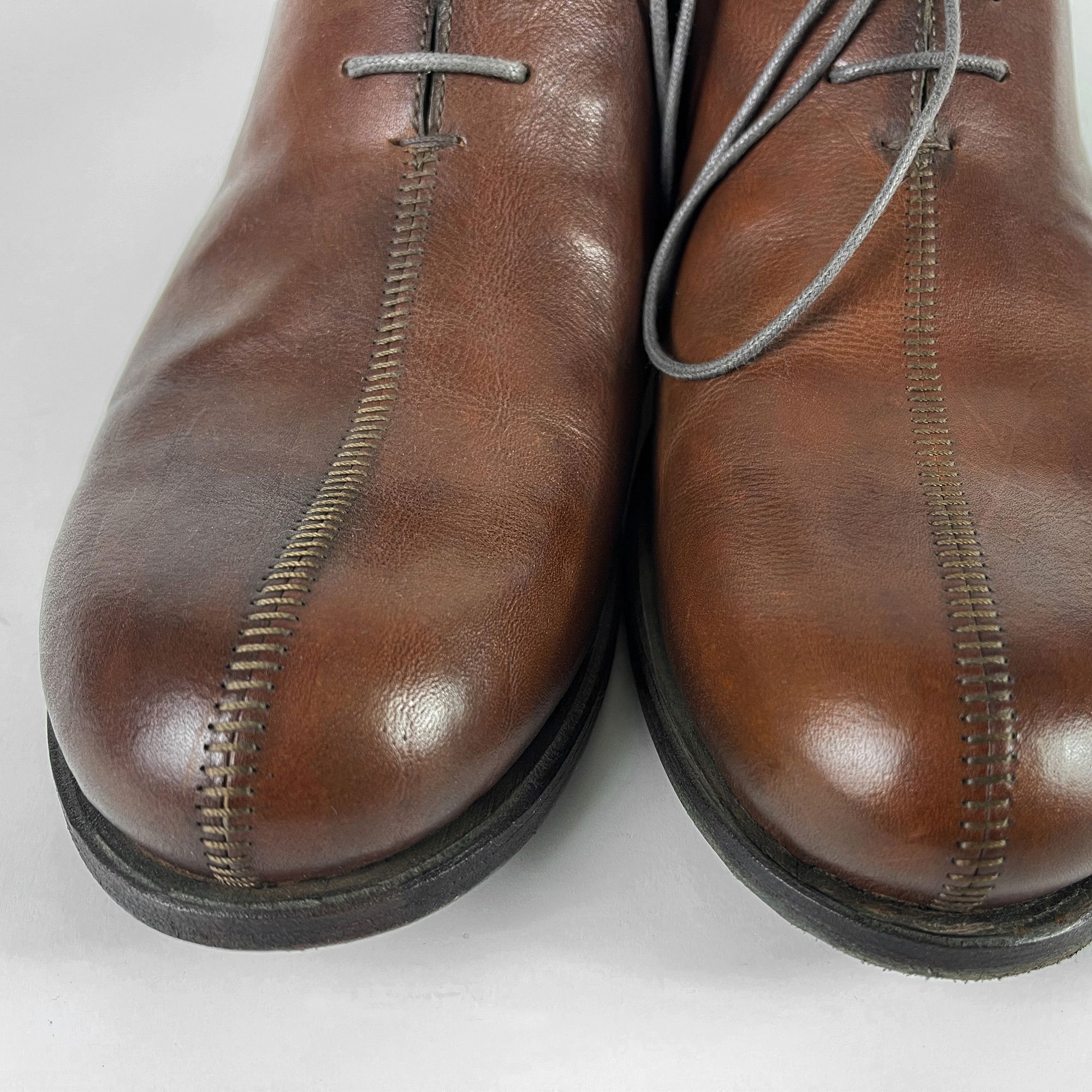 Dimissianos & Miller handmade derby brown calf lock-stitch, Blake stitch Size US 11.5 / EU 44-45 - 5 Thumbnail
