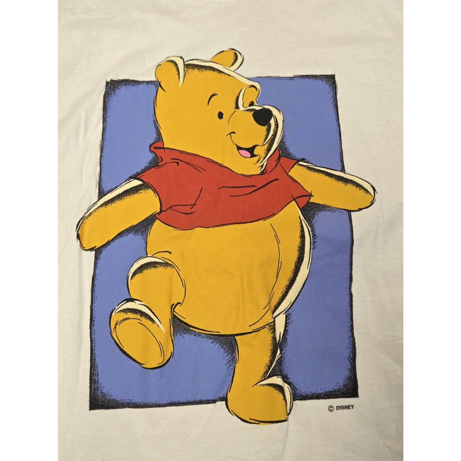 Disney VINTAGE Winnie the Pooh Shirt Mens 2XL White Disney Made in USA Graphic 90s Size US XXL / EU 58 / 5 - 2 Thumbnail