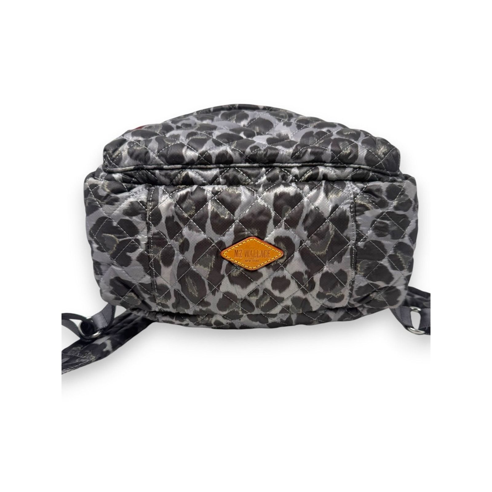 MZ Wallace MZ Wallace City Backpack Gray Leopard Zippered Quilt Mini Size ONE SIZE - 5 Thumbnail
