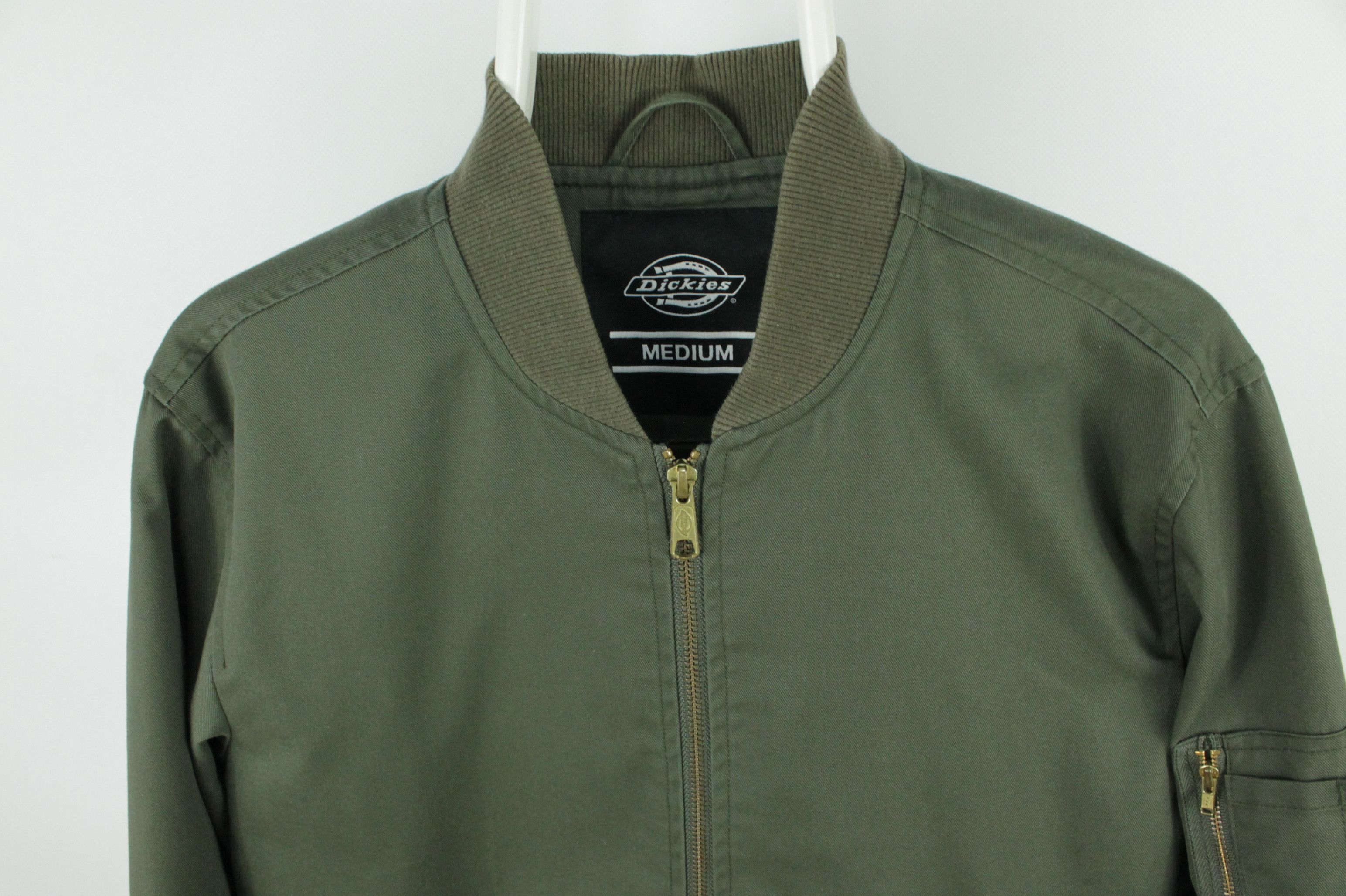 Dickies Vintage Dickies Khaki Bomber Jacket Size US M / EU 48-50 / 2 - 2 Thumbnail