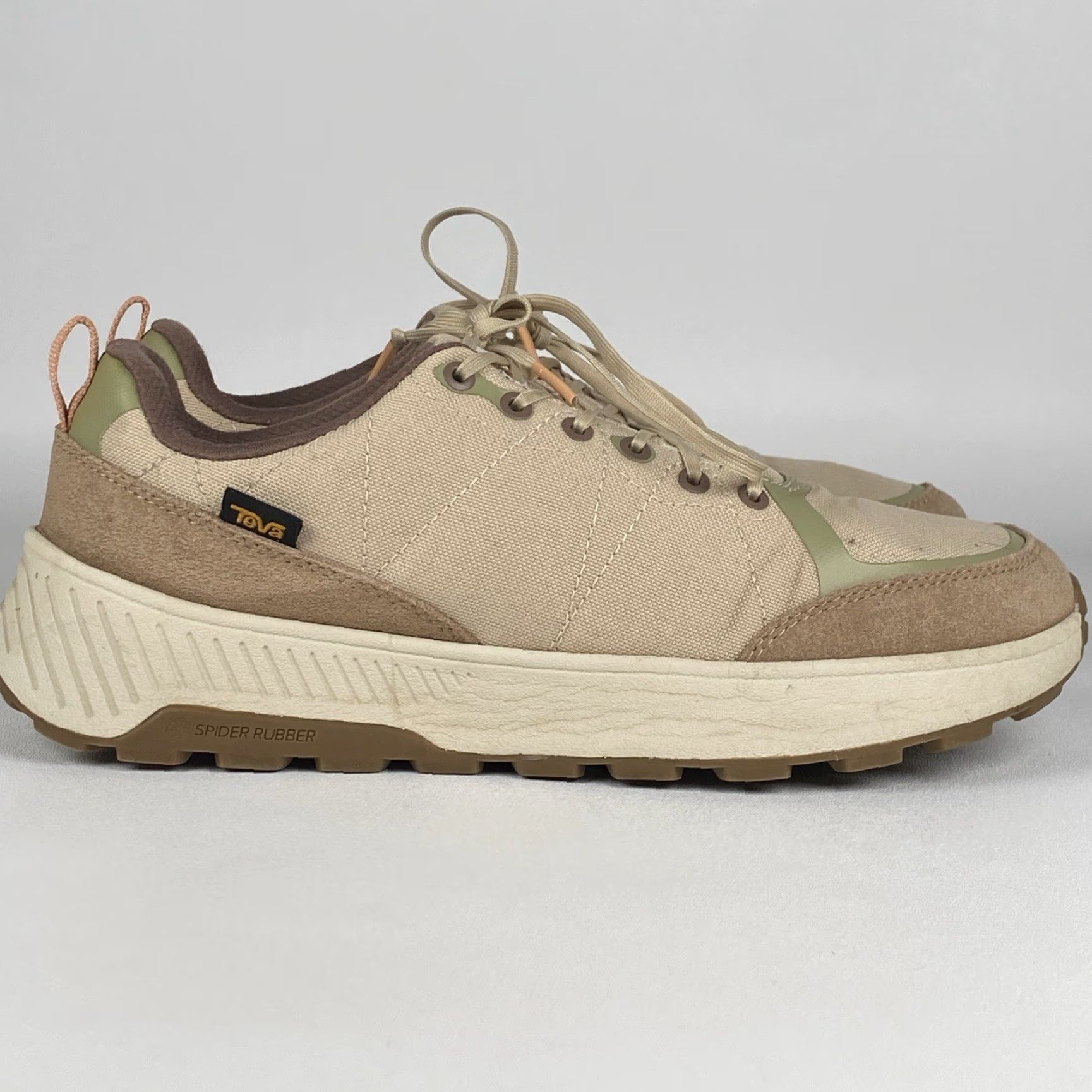 Teva Teva Ellwood Womens Sneakers Travel/Trail 9.5 Beige Athletic Slip Resistant Lightweight Comfort Walking Hiking Shoes Womens Size US 8 / IT 38 - 2 Thumbnail