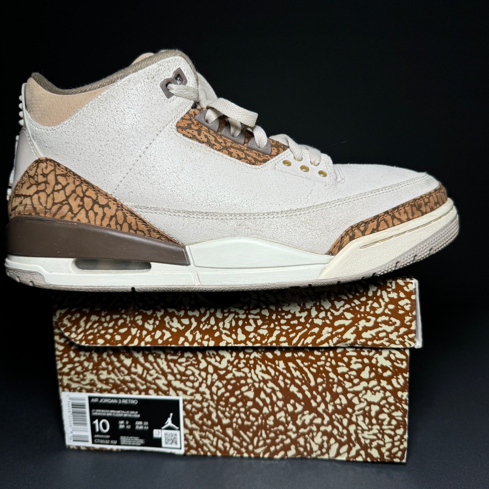 Size 10 - Nike Air Jordan 3 Retro Palomino Men's Shoes