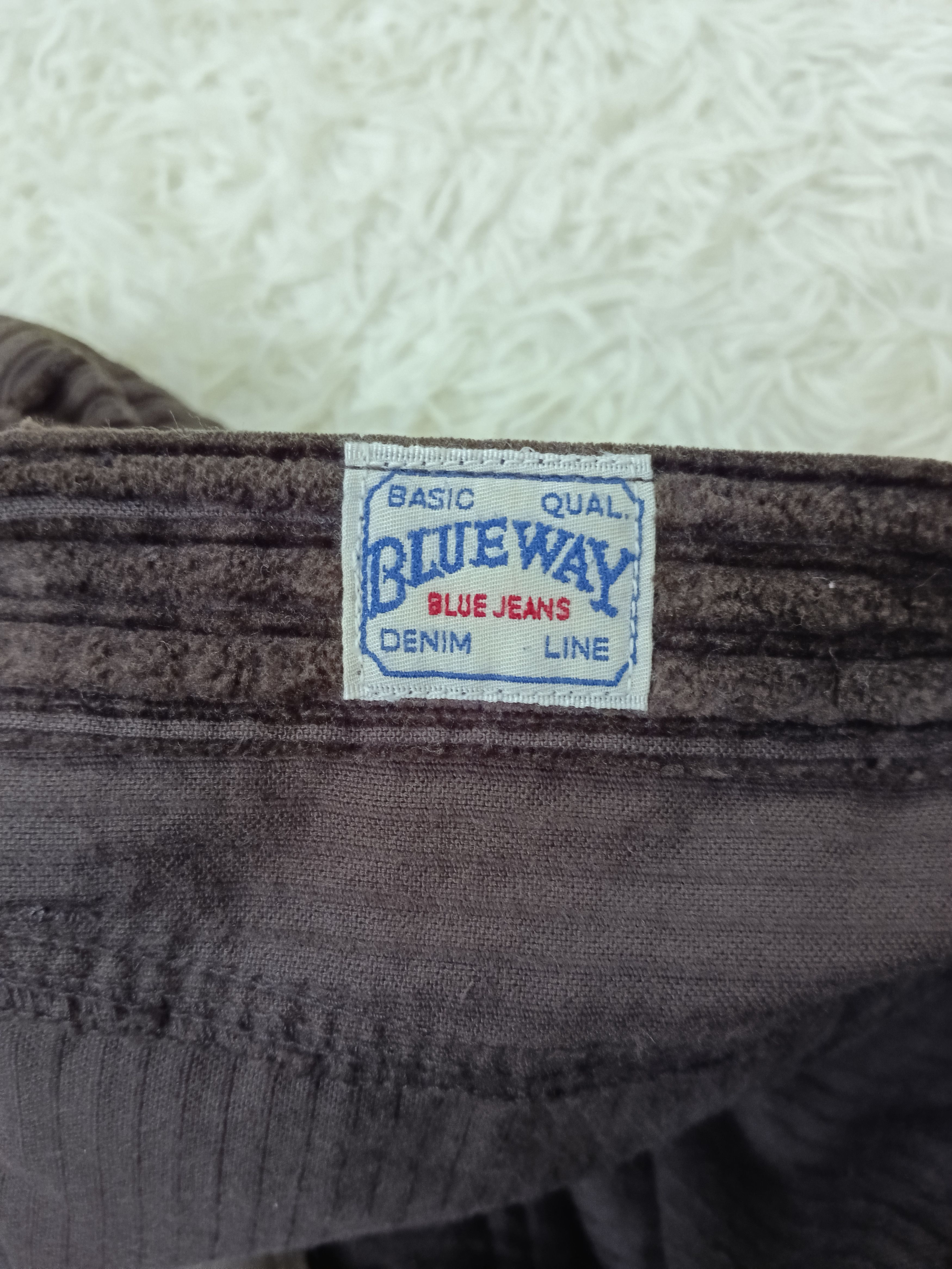 Japanese Brand WIDE PANTS CORDUROY BLUE WAY Size US 32 / EU 48 - 6 Thumbnail