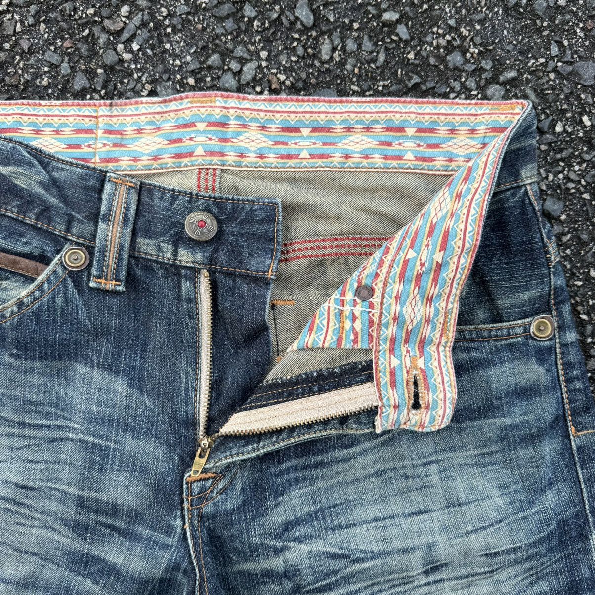 Edwin W30 VINTAGE EDWIN JEAN FADED RIPPEP DENIM PANTS Size US 33 - 8 Thumbnail