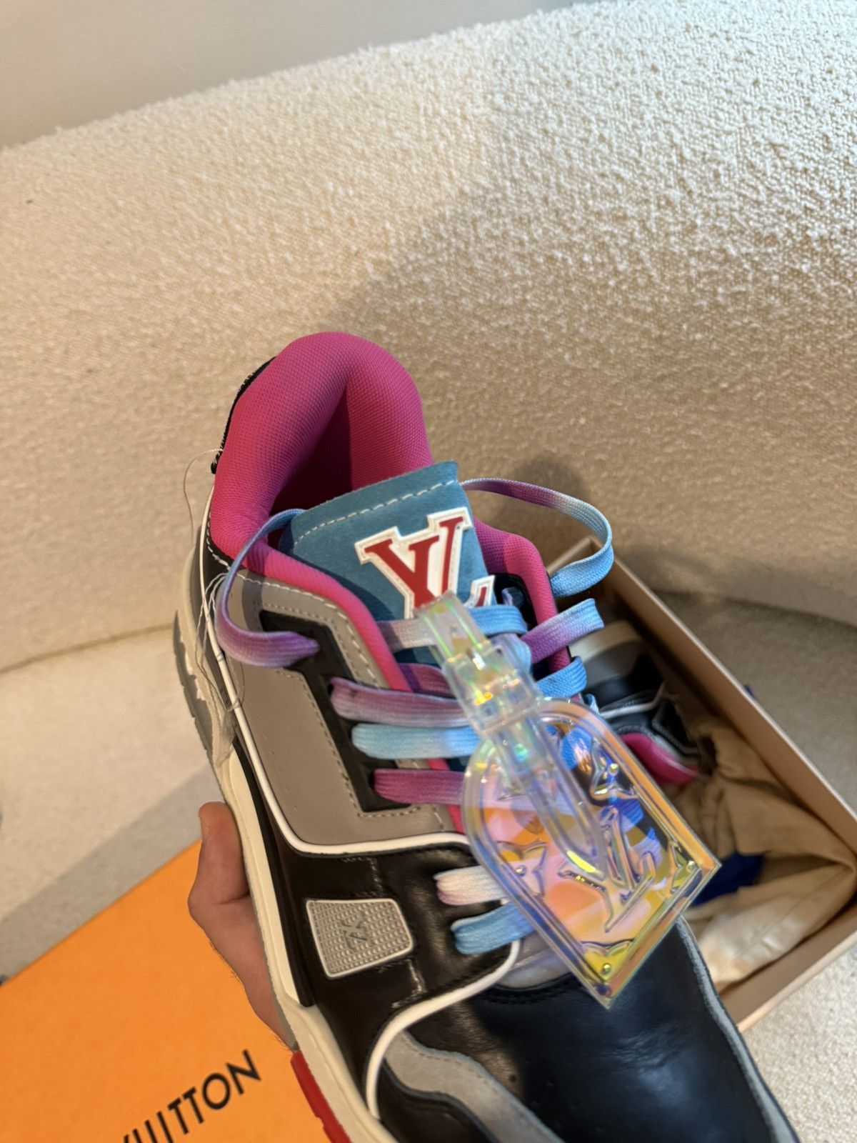 Louis Vuitton Louis Vuitton trainer upcycle Size US 9.5 / EU 42-43 - 6 Thumbnail