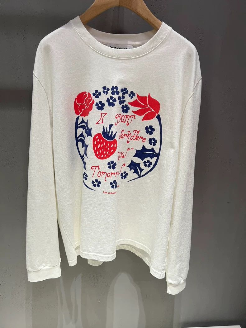 Our Legacy our legacyWhite strawberry long sleeves, 2503-Nextarrow Size US M / EU 48-50 / 2 - 3 Thumbnail