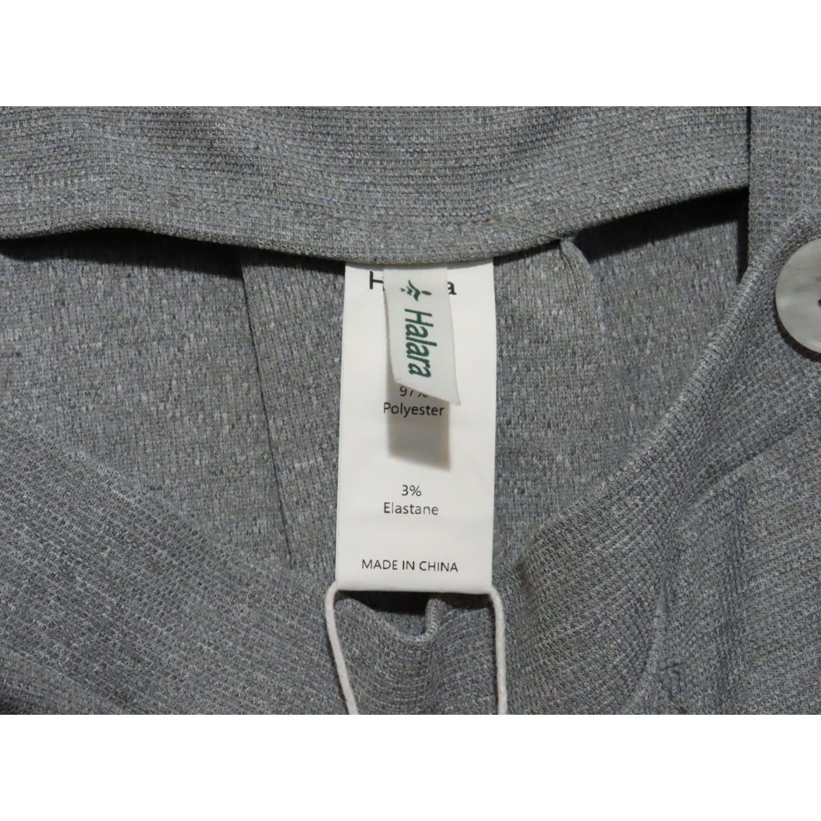 Vintage Halara Overalls Waffle Casual Adjustable Strap Button Multiple Pockets Gray L Women Bohemian One-Piece Sleeveless Wide-Leg Size 36" / US 14 / IT 50 - 4 Thumbnail
