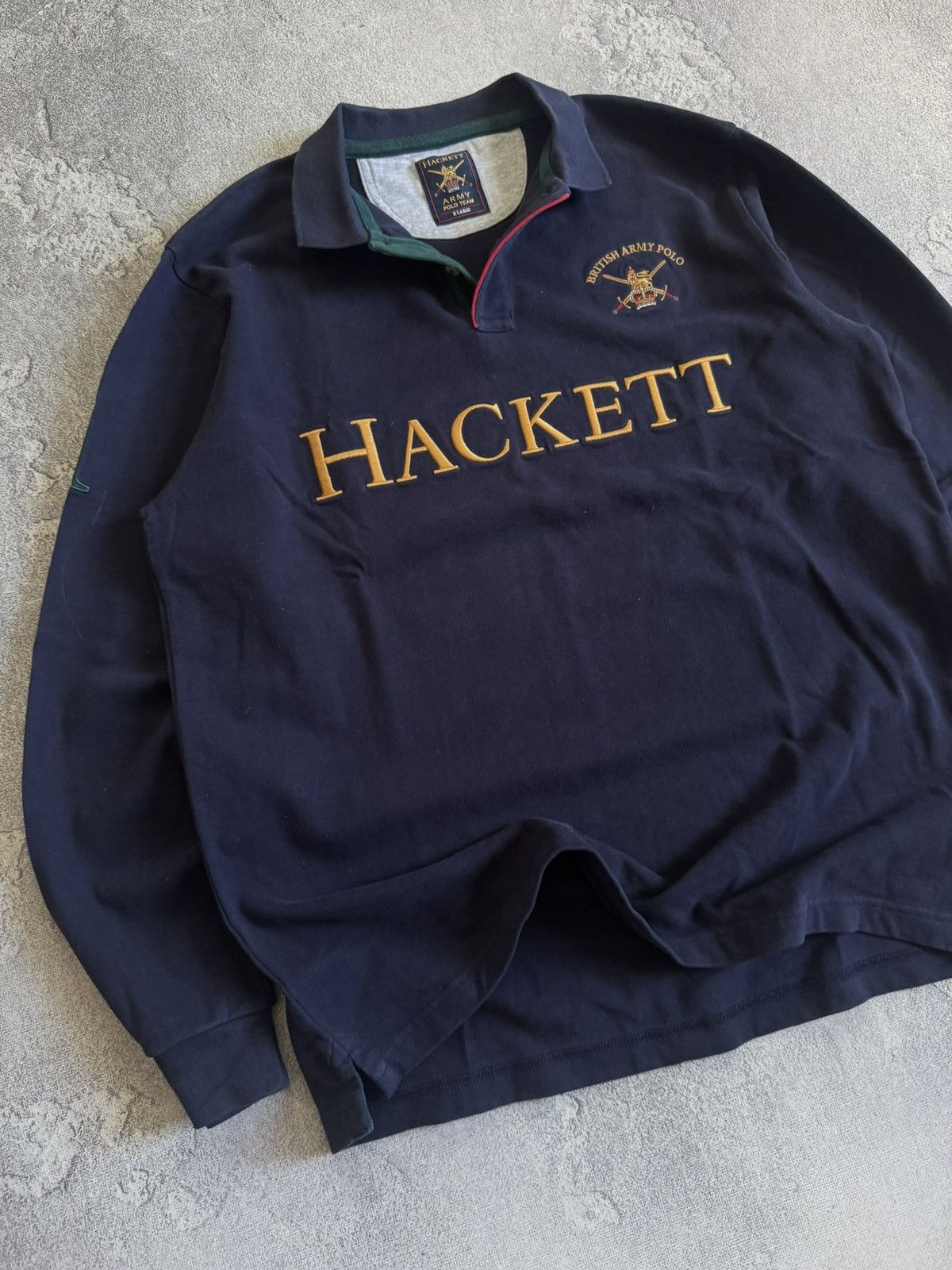 Hackett Hackett XL/size British Army polo rugby sweatshirts jumper Size US XL / EU 56 / 4 - 3 Thumbnail