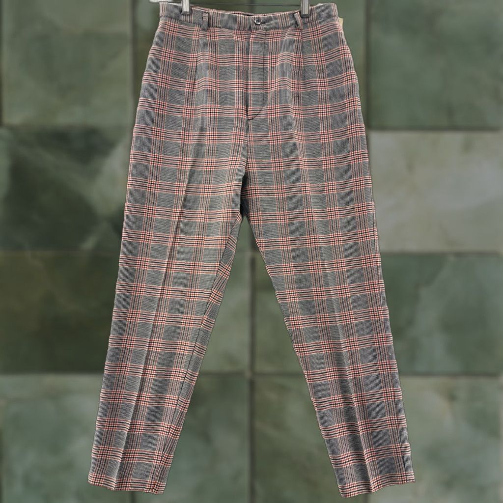 Vintage VINTAGE High Rise Moms Pants Plaid Womens 15 NWT by Dan River Size 36" / US 14 / IT 50 - 1 Thumbnail