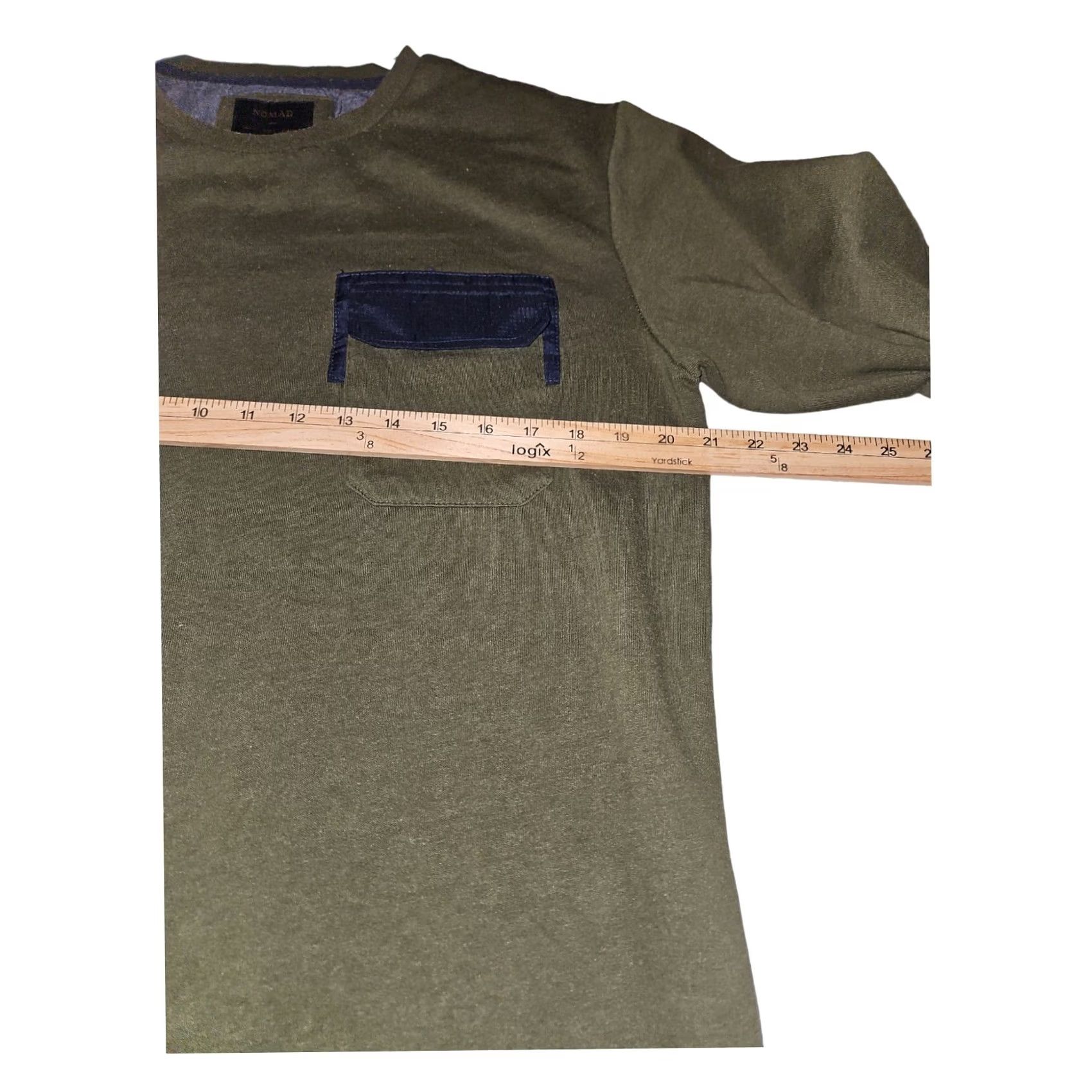 Nomad Nomad Sweatshirt Large Men's Long Sleeve Olive Green Pullover Pocket Outdoors Size US L / EU 52-54 / 3 - 3 Thumbnail