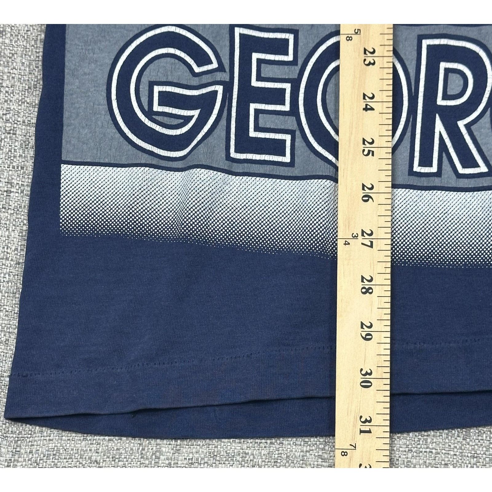 Salem Sportswear Georgetown Hoyas Shirt XL USA Single Stitched Salem 90s AOP Size US XL / EU 56 / 4 - 4 Thumbnail