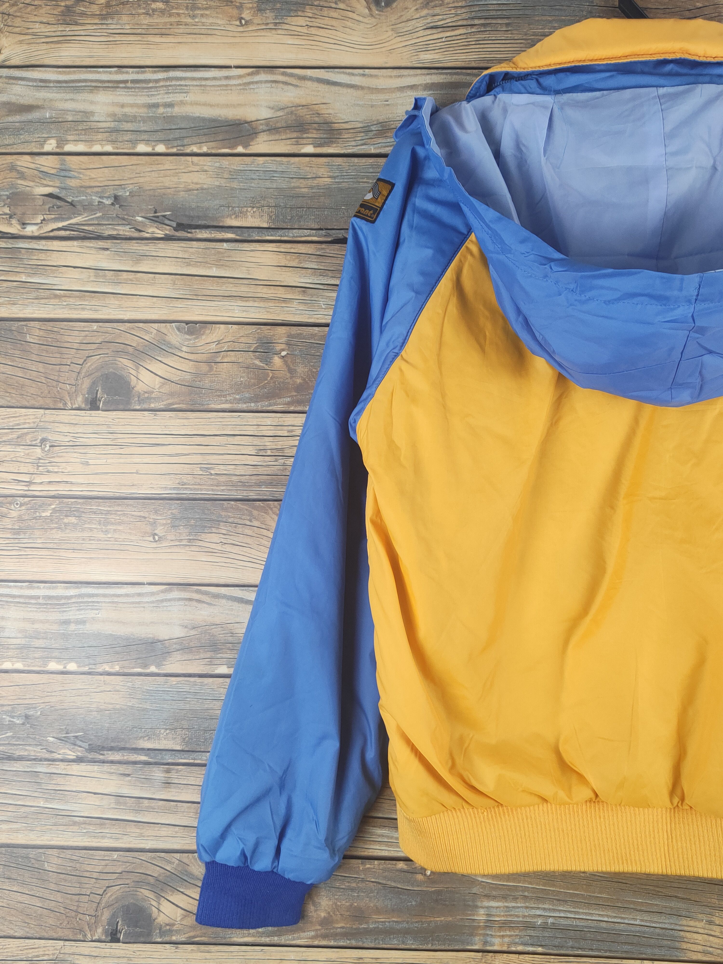 Mizuno Russell Athletic-Mizuno Yellow Blue Hoodie Sweaters #W1198 Size US M / EU 48-50 / 2 - 12 Thumbnail