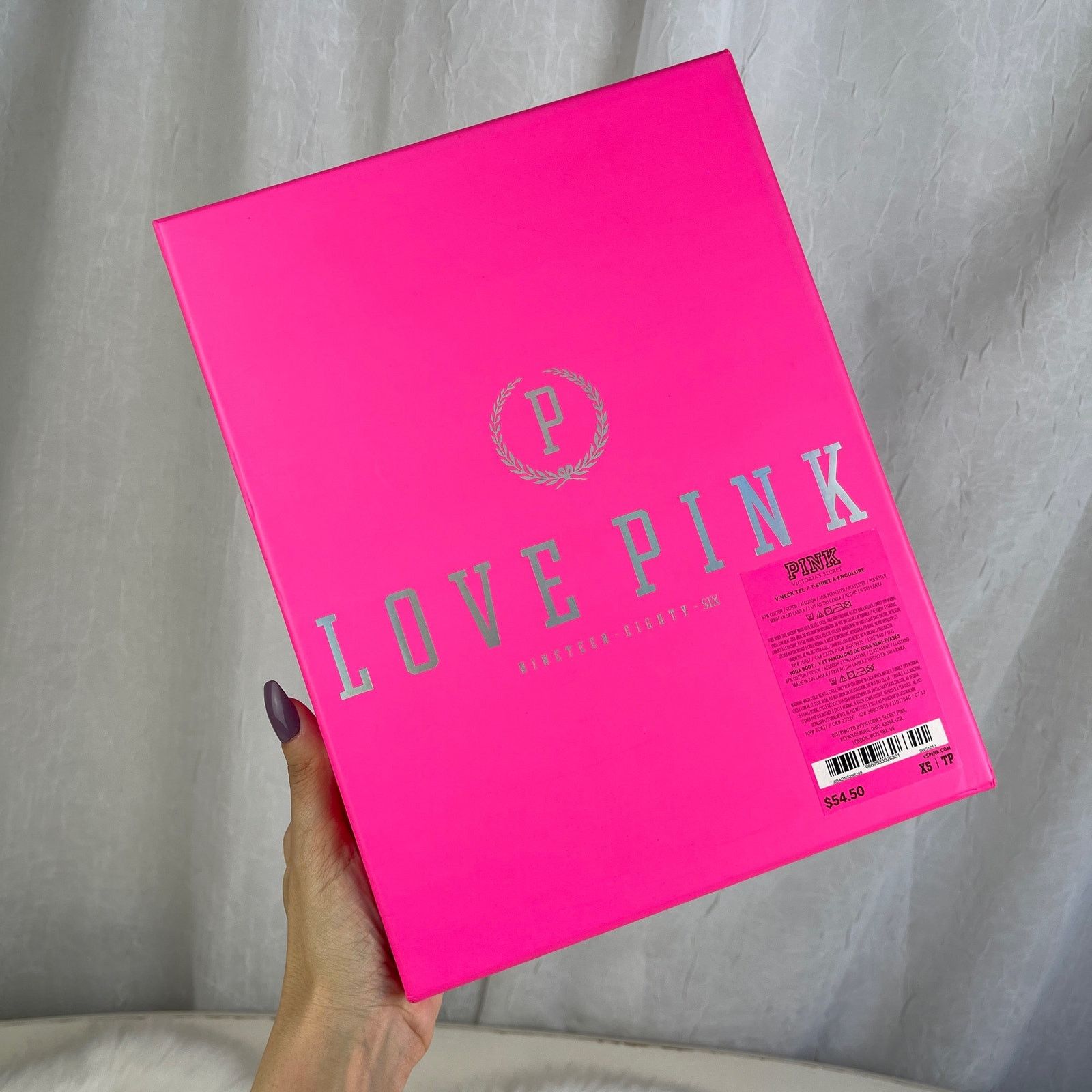 Victoria's Secret Victoria’s Secret PINK Gift Decor Storage Box Silver Logo Size ONE SIZE - 11 Thumbnail