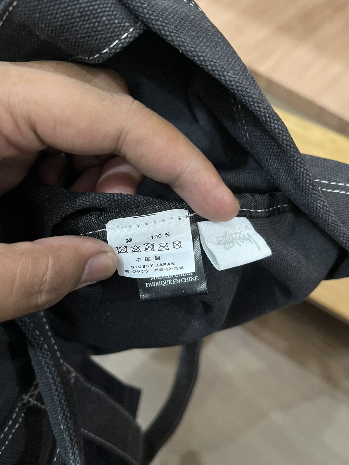 Stussy Stussy Fazer Tote Bag In Black Size ONE SIZE - 5 Thumbnail