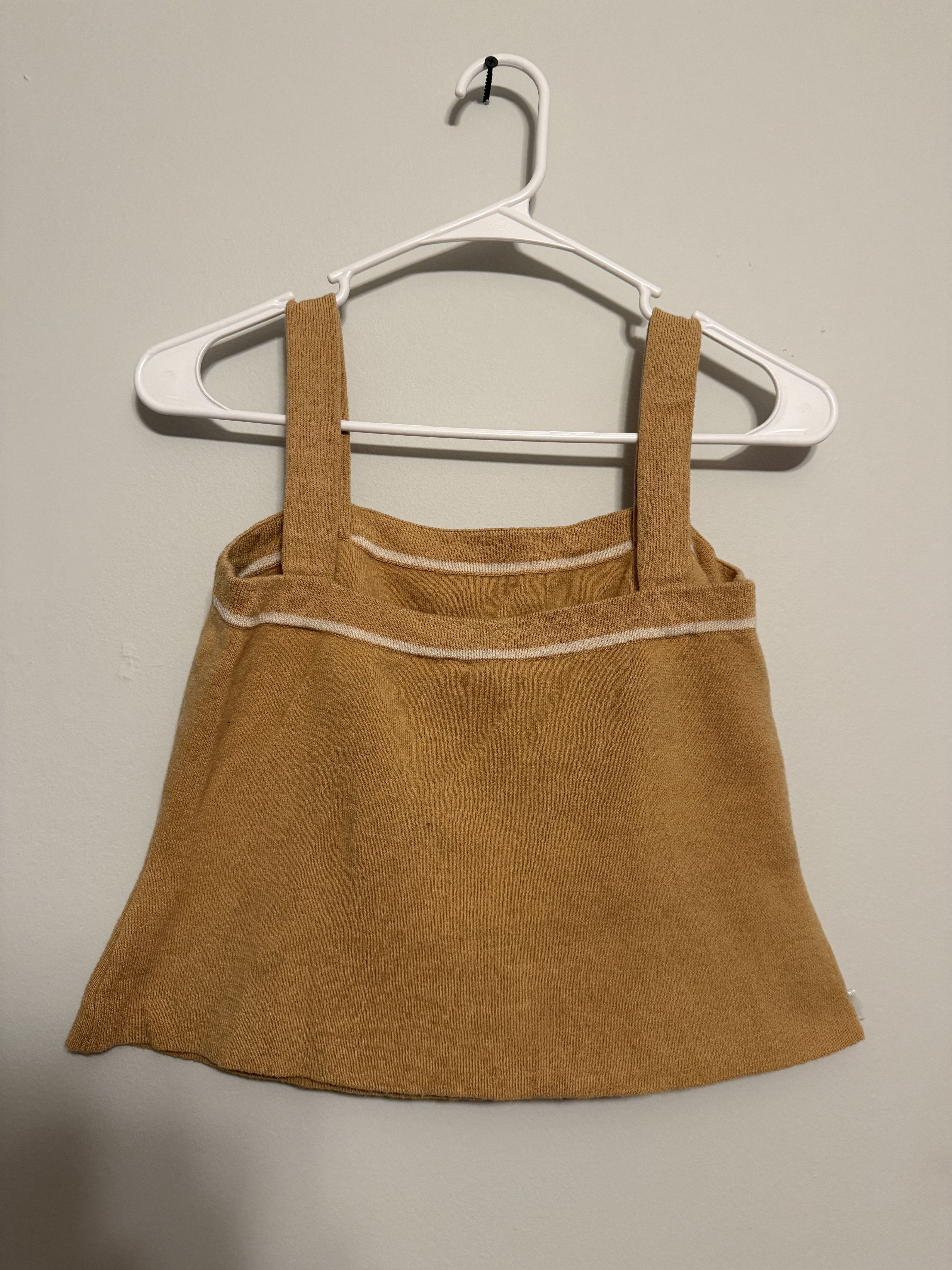 St. John Vintage-Inspired Mustard Yellow Knit Tank Top – Size M Size M / US 6-8 / IT 42-44 - 4 Thumbnail