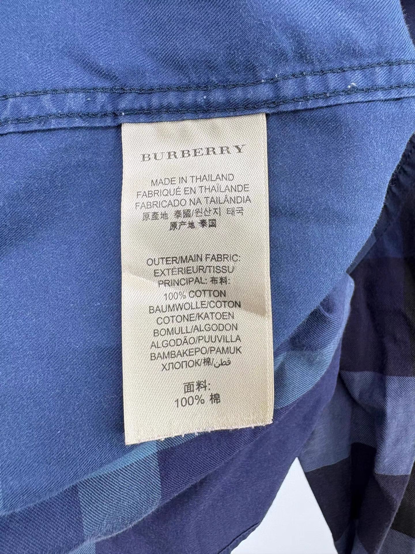 Burberry BURBERRY Check Shirt K1 Size US L / EU 52-54 / 3 - 4 Thumbnail