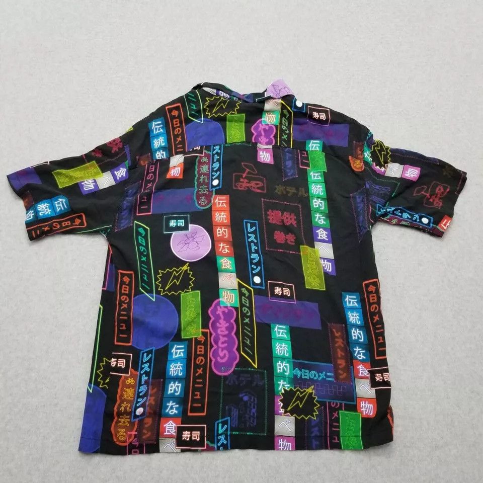 Pull & Bear Pull & Bear Shirt Mens Small Button Up Neon Lights Signs Size US S / EU 44-46 / 1 - 2 Thumbnail