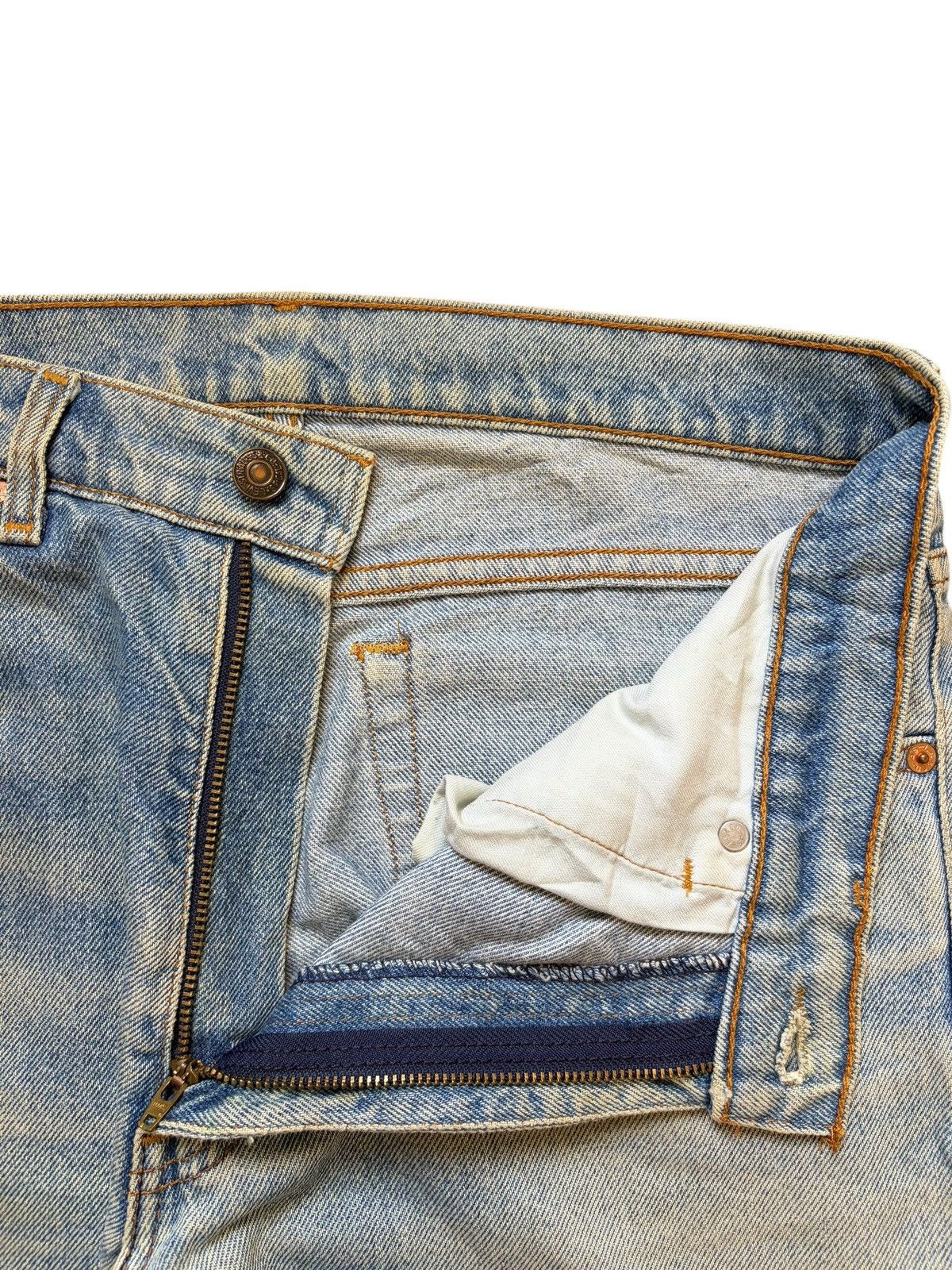 Levi's Vintage 90s Levis 515 Mud Wash Distress Loose Jeans Size US 32 / EU 48 - 5 Thumbnail
