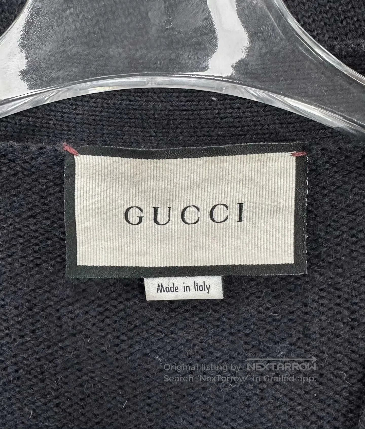 Gucci Guicci Dark Blue Anchor Logo Knitted Cardigan Jacket| Size US S / EU 44-46 / 1 - 3 Thumbnail