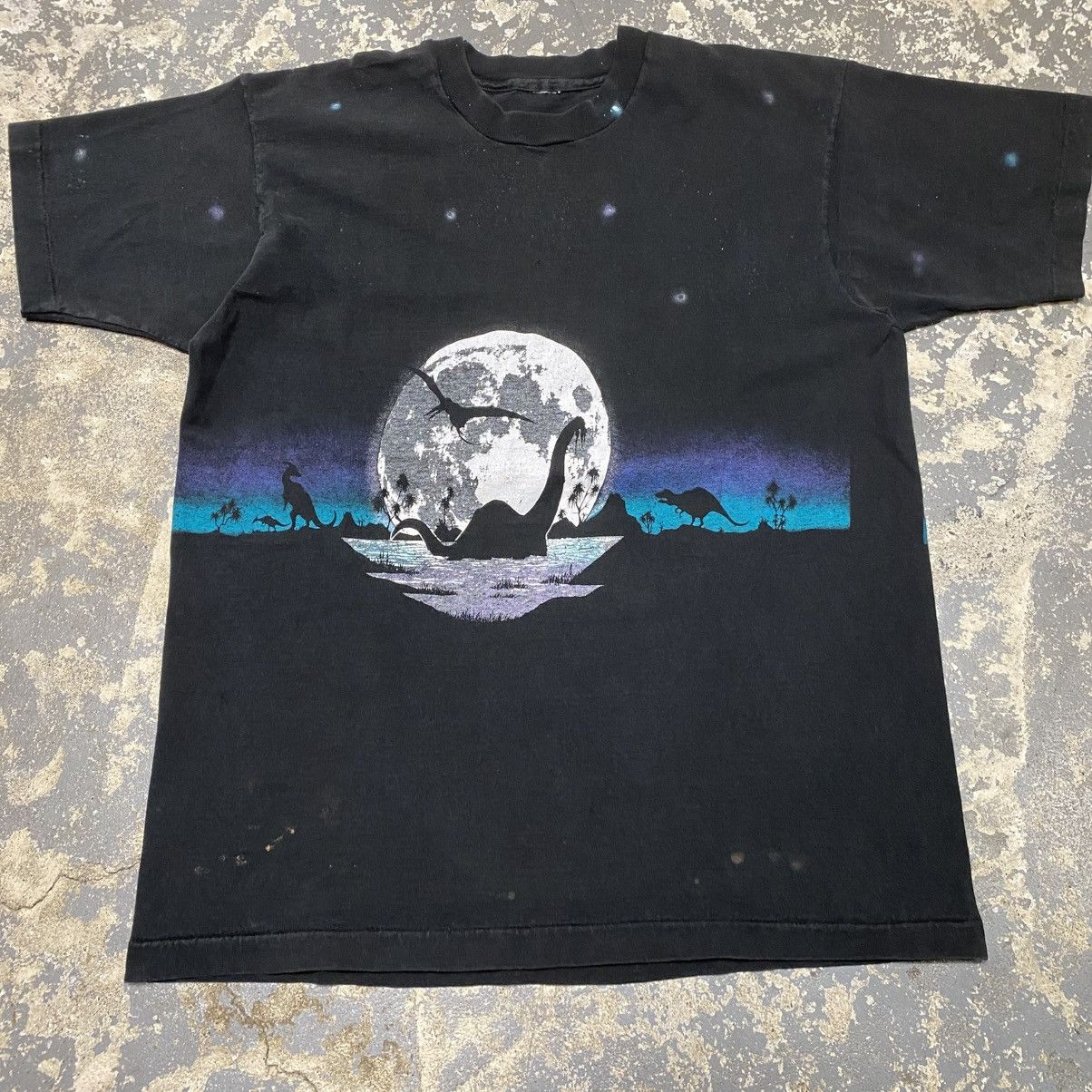 Japanese Brand × Vintage Vintage Dinosaur Skyline Wrap Around Tshirt USA Size US M / EU 48-50 / 2 - 9 Thumbnail