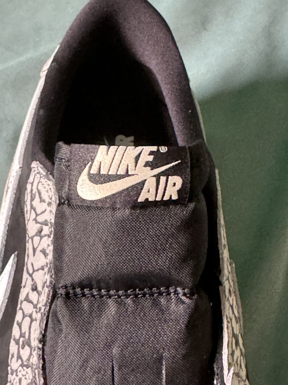 Jordan Brand Nike Air Jordan 1 Low OG Black Cement 2023 Size US 12.5 / EU 45-46 - 11 Thumbnail