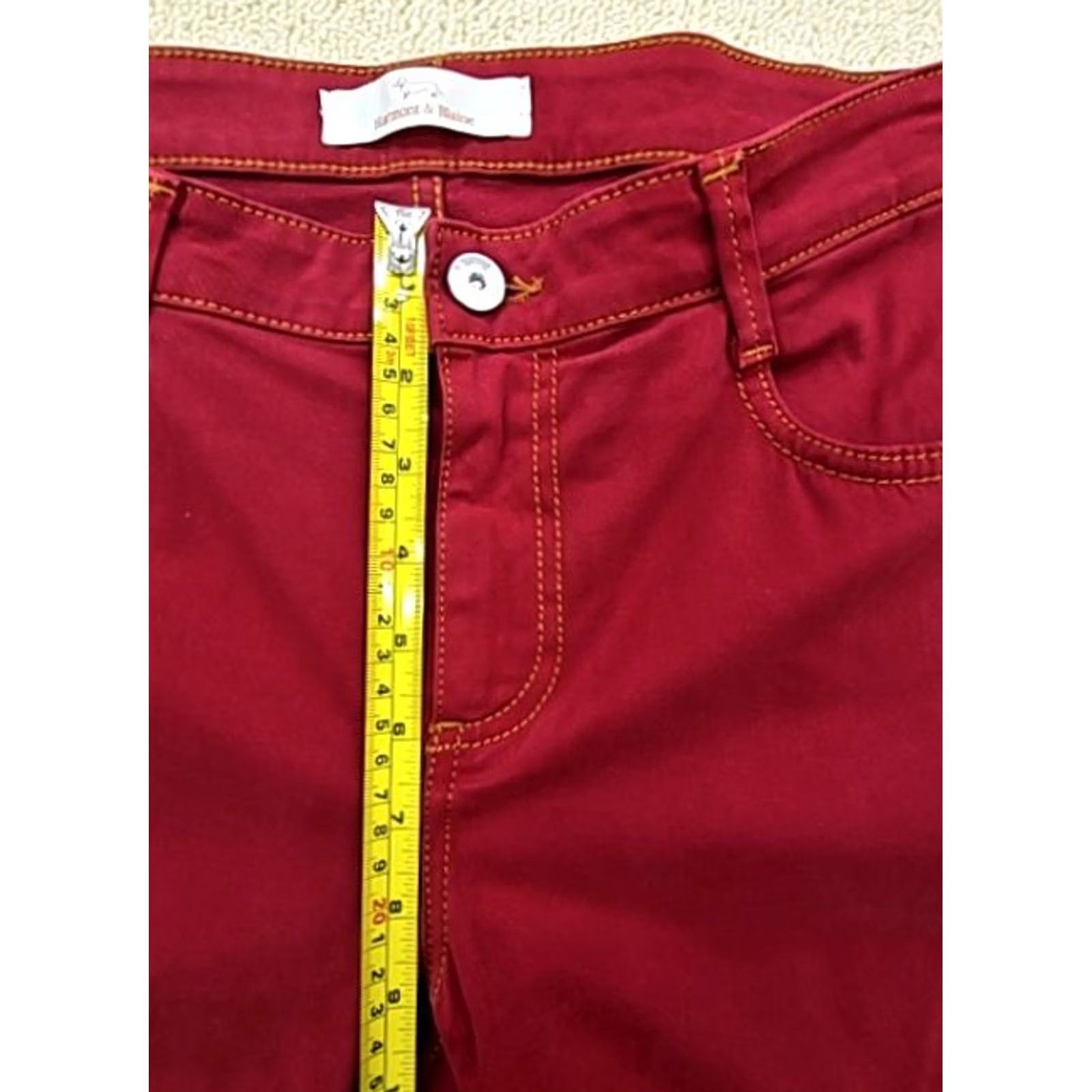 Harmont & Blaine Harmont & Blaine Red Solid Jeans Jeans 32 32 Skinny Regular Men Adult WUA08 52533513 Red Size US 32 / EU 48 - 7 Thumbnail