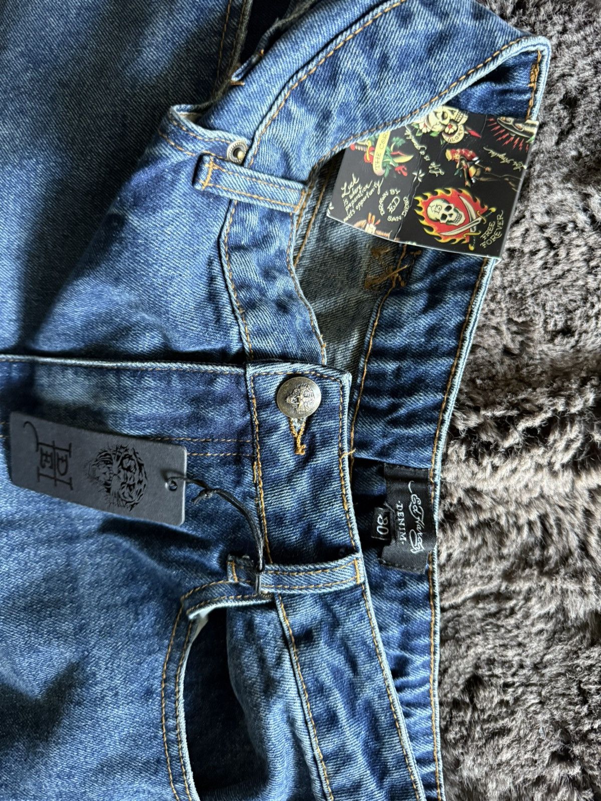 Ed Hardy ED HARDY DRAGON BAGGY JEAN Size US 30 / EU 46 - 3 Thumbnail