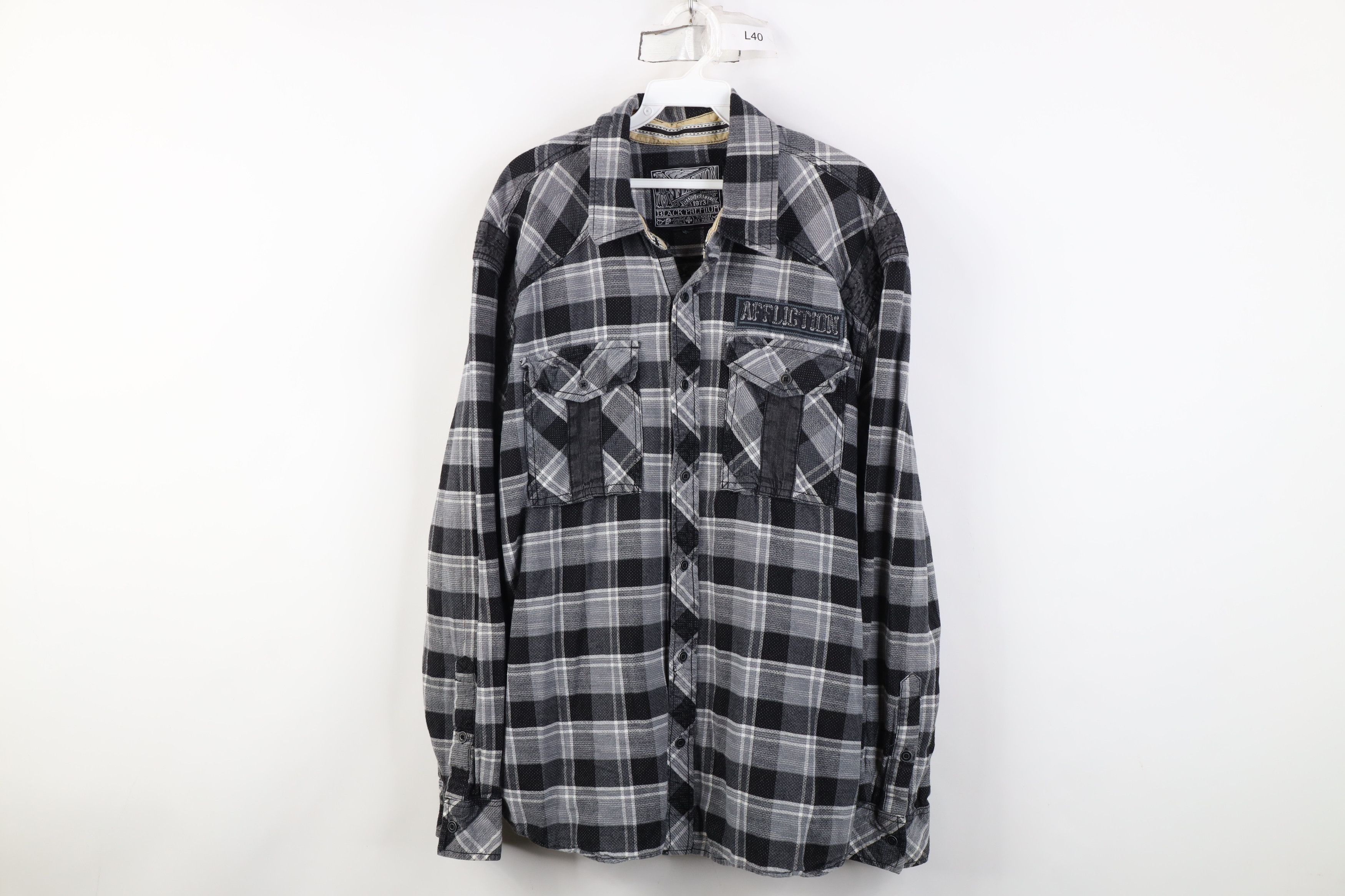 Affliction Affliction Limited Edition UFC MMA Flannel Button Shirt Size US XL / EU 56 / 4 - 1 Thumbnail