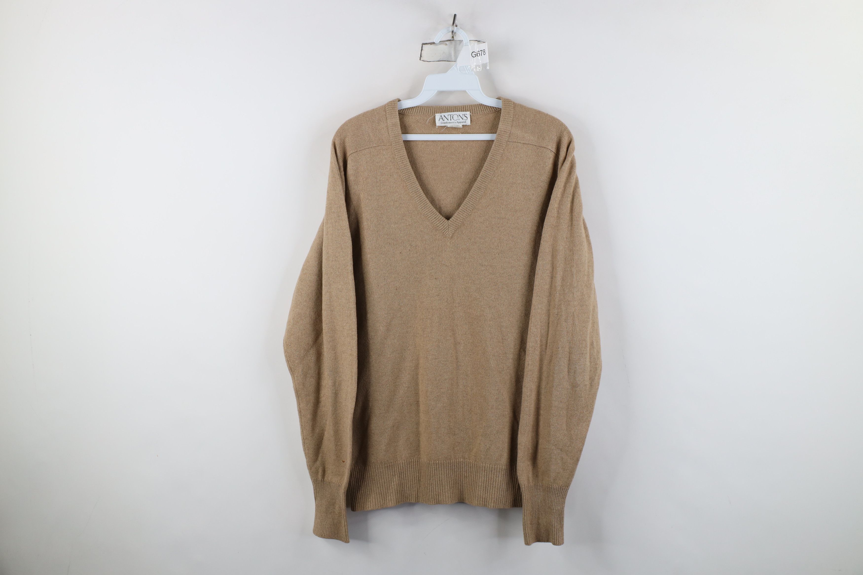 Vintage Vintage 90s Streetwear 2 Ply Cashmere Knit Sweater Beige Size US M / EU 48-50 / 2 - 1 Thumbnail