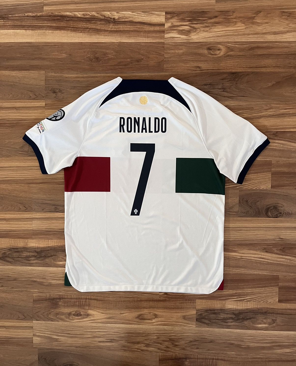 image of Deadstock x Nike 2022 Portugal Ronaldo Away Kit in Cream, Men's (Size XL)