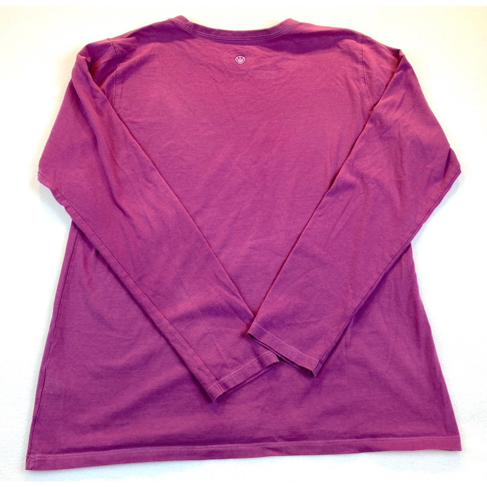 Life is Good Life is Good Social Network Purple Long Sleeve T-Shirt Large Size L / US 10 / IT 46 - 5 Thumbnail