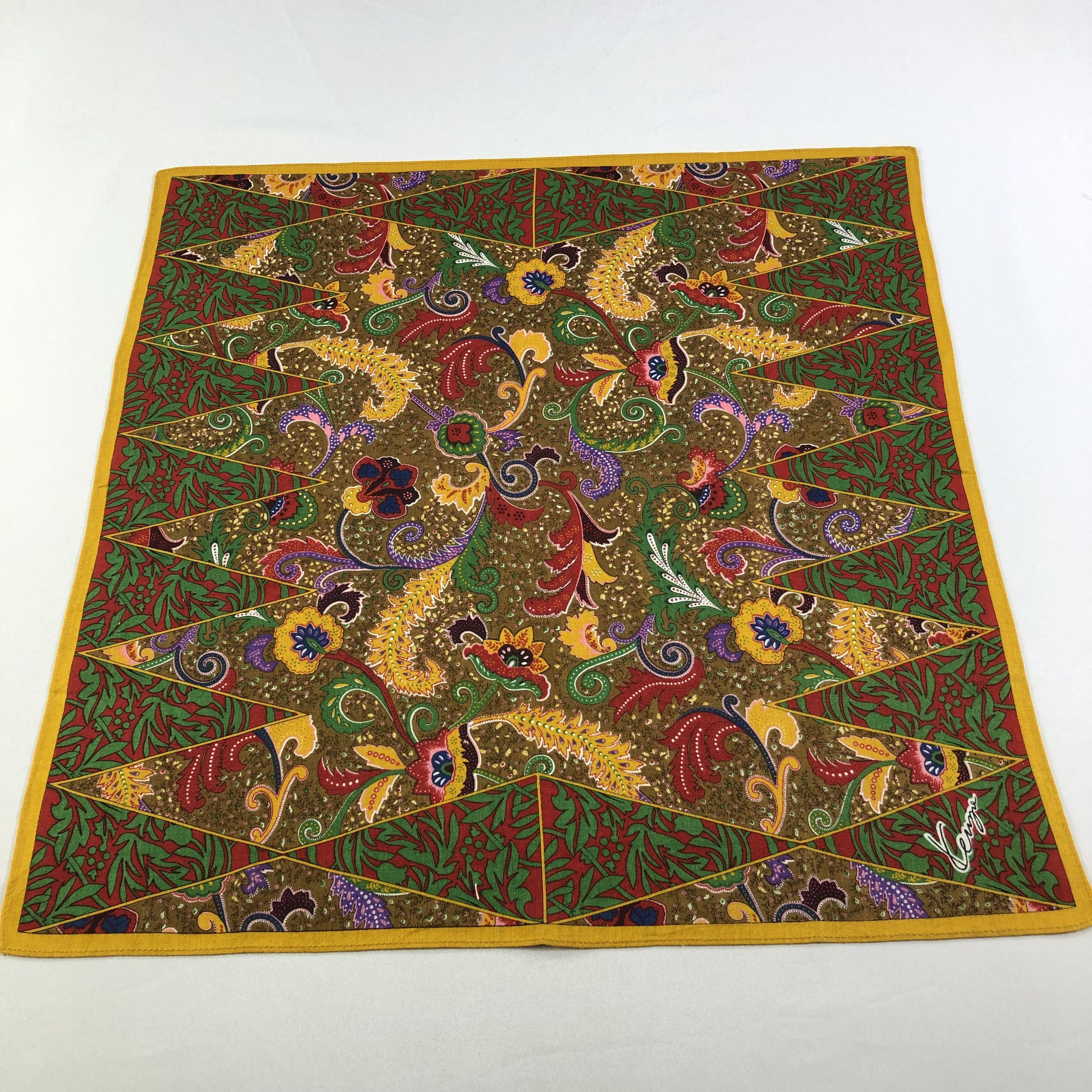 Kenzo Kenzo Handkerchief Neckerchief Bandana H1584 Size ONE SIZE - 1 Thumbnail