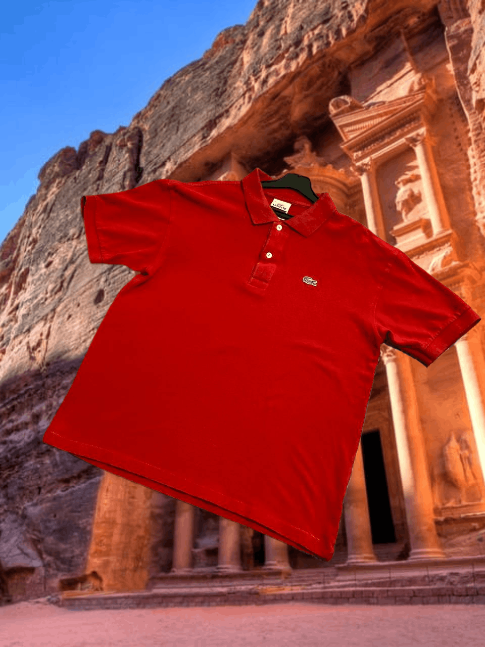 Lacoste Streetwear polos Lacoste logo red T-Shirt Y2K Vintage Size US XL / EU 56 / 4 - 1 Thumbnail