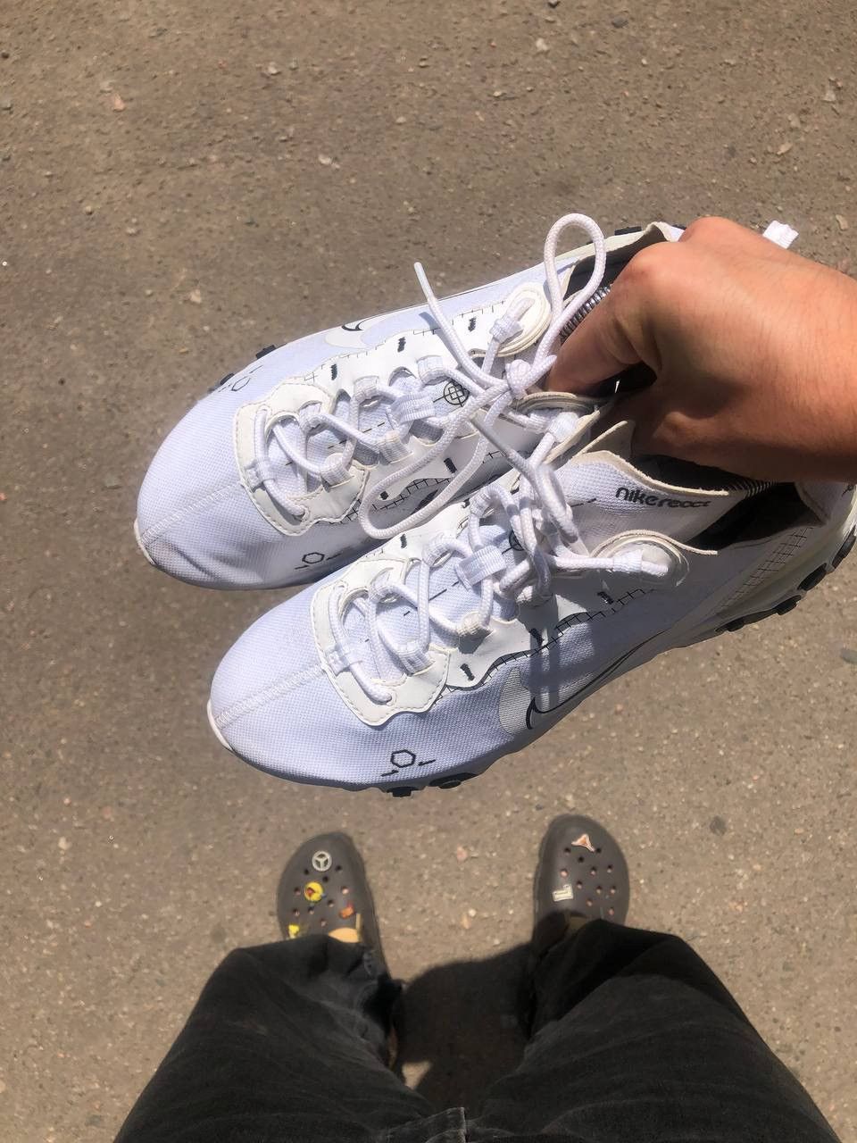 Vintage VERY RARE NIKE REACT ELEMENT 55 REVERSE SCHEMATIC DESIGNER Size US 10.5 / EU 43-44 - 4 Thumbnail