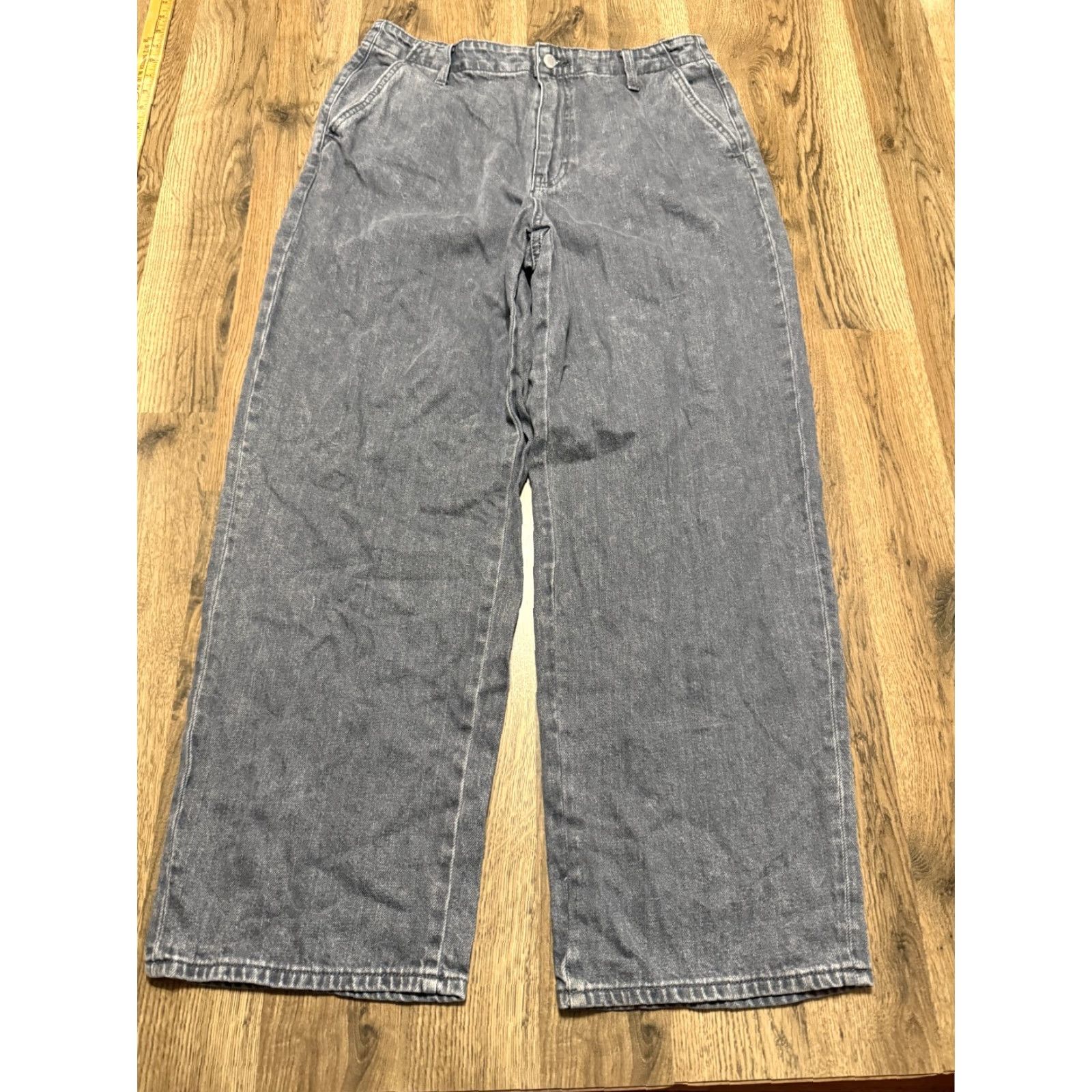 Vintage VINTAGE: No but Keep Original: Universal Thread Jeans Womens Size 12/31R Gray Relaxed Straight 40" Length Size 34" / US 12 / IT 48 - 2 Thumbnail