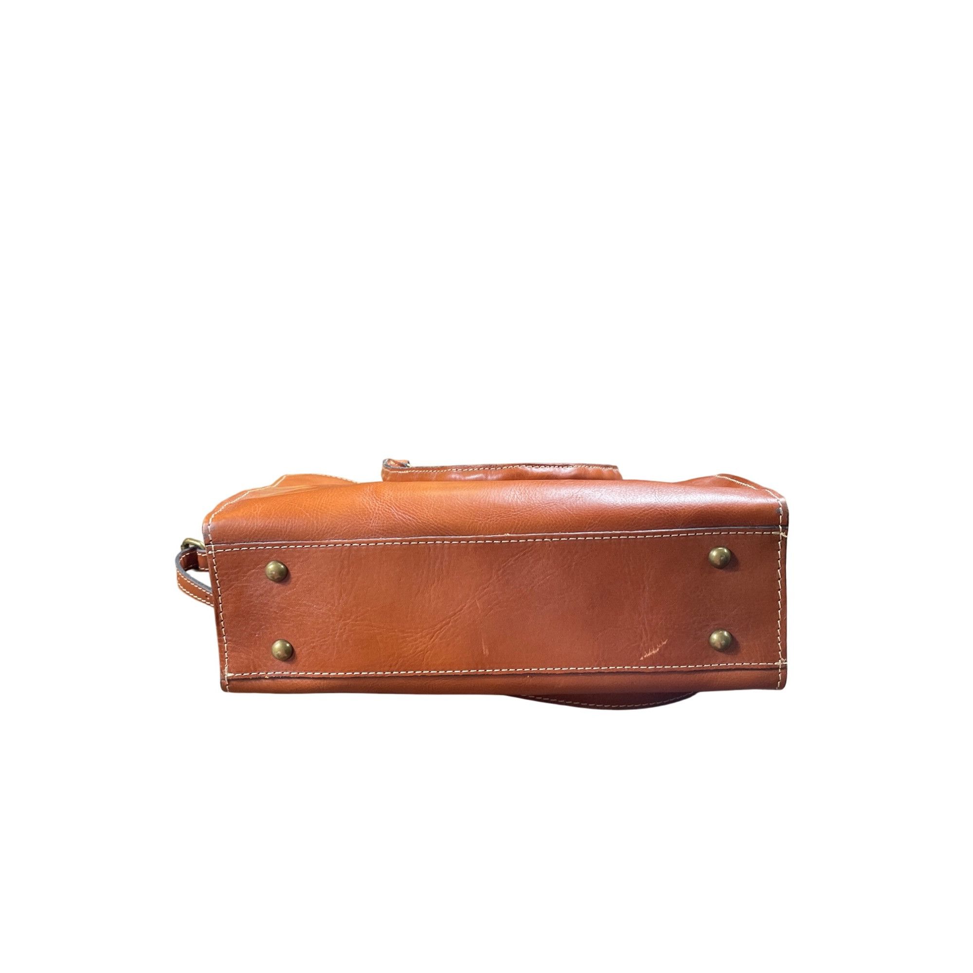 Patricia Nash Patricia Nash Womens Brown Italian Leather Handbag Shoulder Size ONE SIZE - 11 Thumbnail