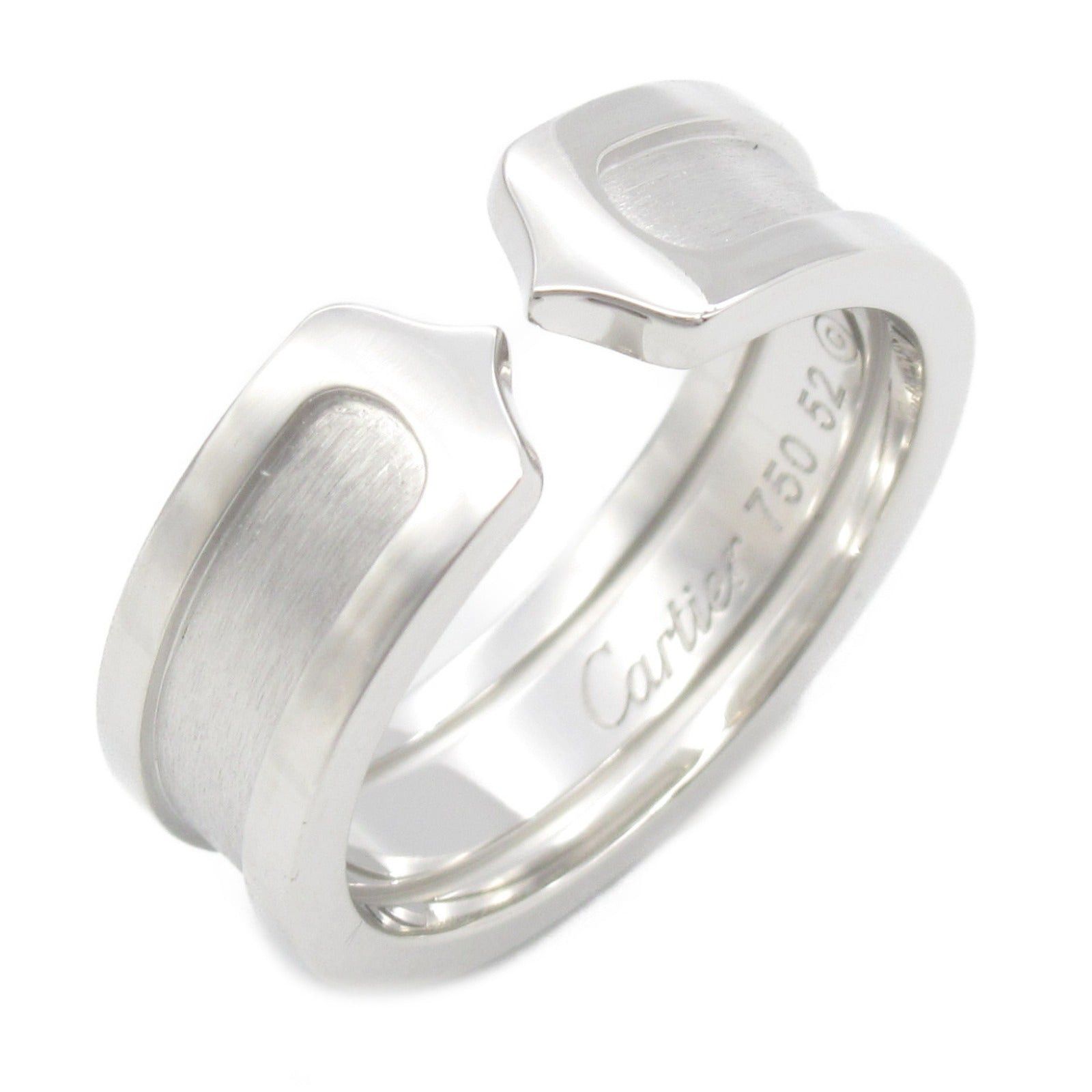 Cartier Cartier C2 Ring K18Wg (White Gold) Silver Size ONE SIZE - 1 Thumbnail